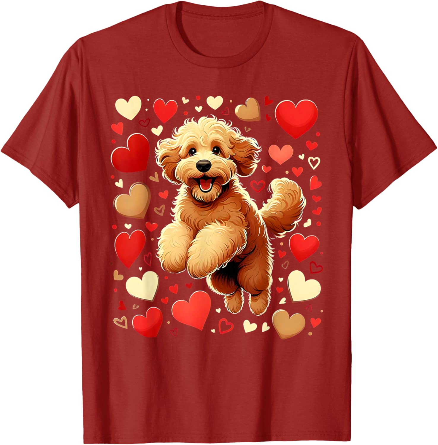 My Goldendoodle Is My Valentine Heartfelt Love T-Shirt for Dog Lovers - 12