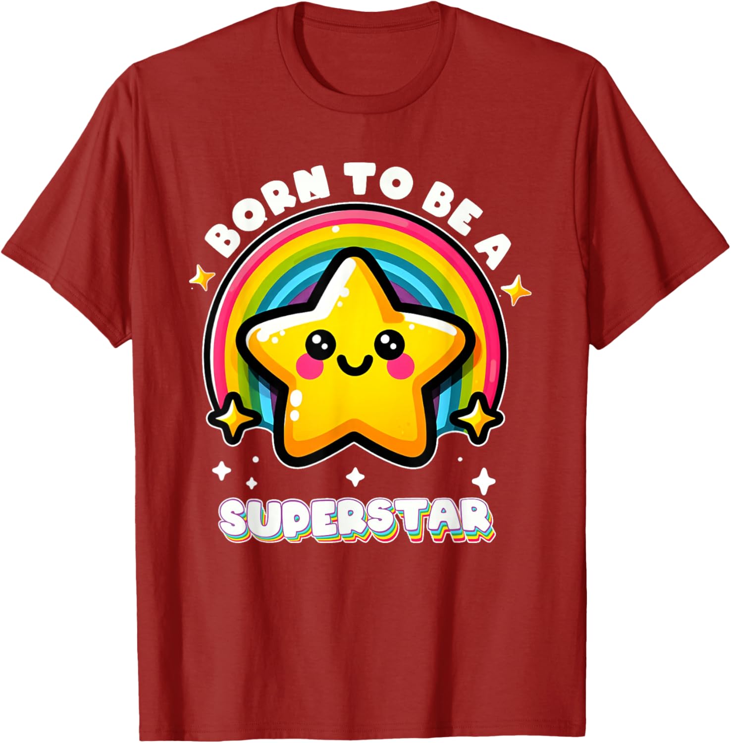 Funny Rainbow Kawaii Star Kids T-Shirt I'm Going To Be A Superstar - 12
