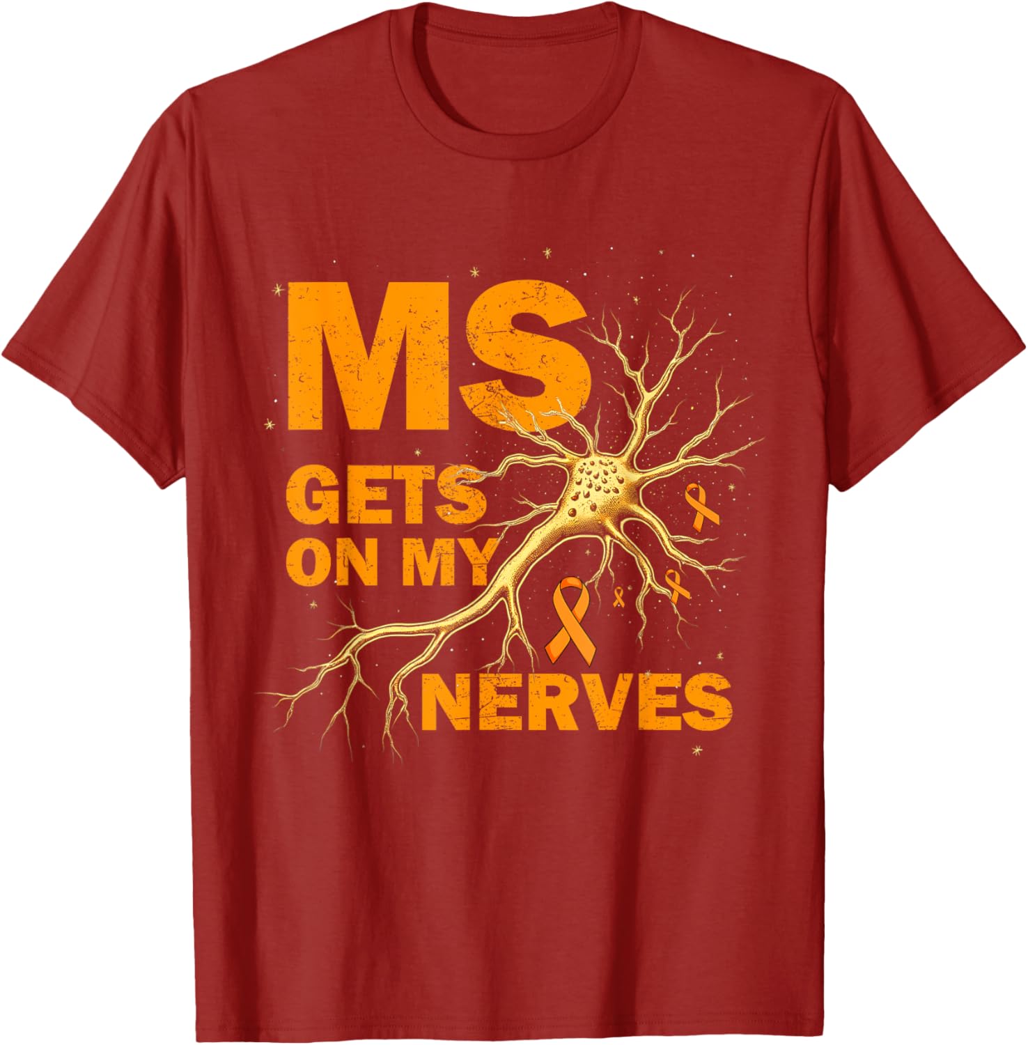 MS Awareness T-Shirt for Multiple Sclerosis Support - Cute & Comfy Design - 3