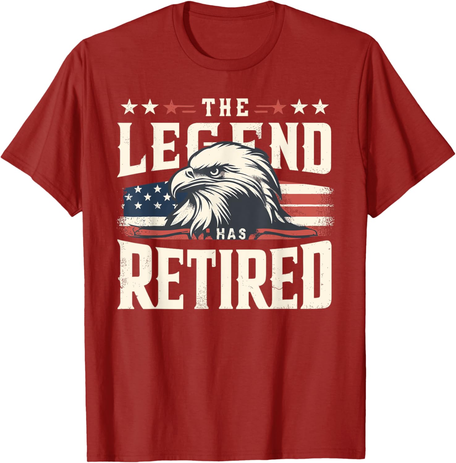 Retirement Eagle American Flag T-Shirt for Proud Veterans and Patriots - 12