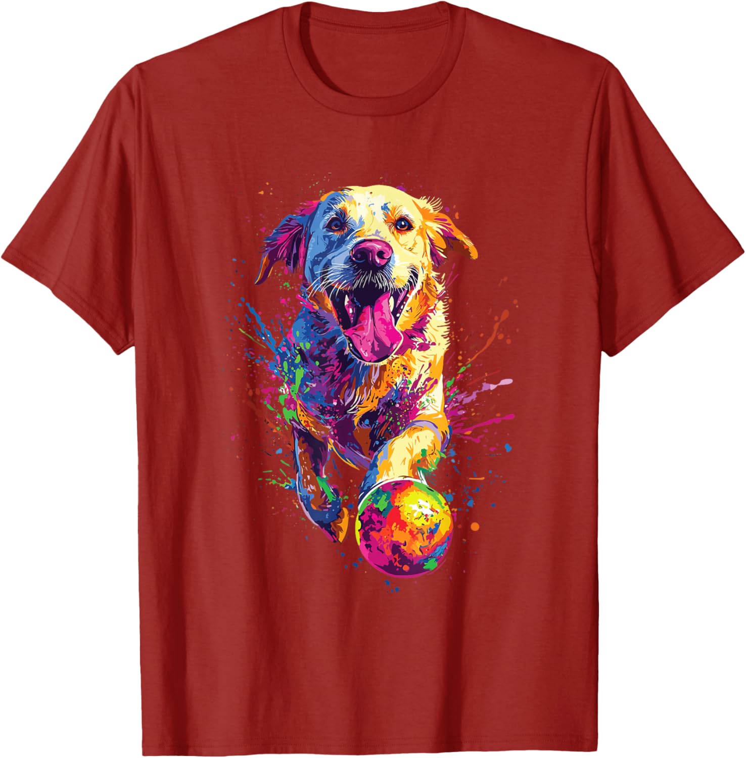 Colorful Labrador Retriever T-Shirt Perfect for Dog Lovers and Fans - 6