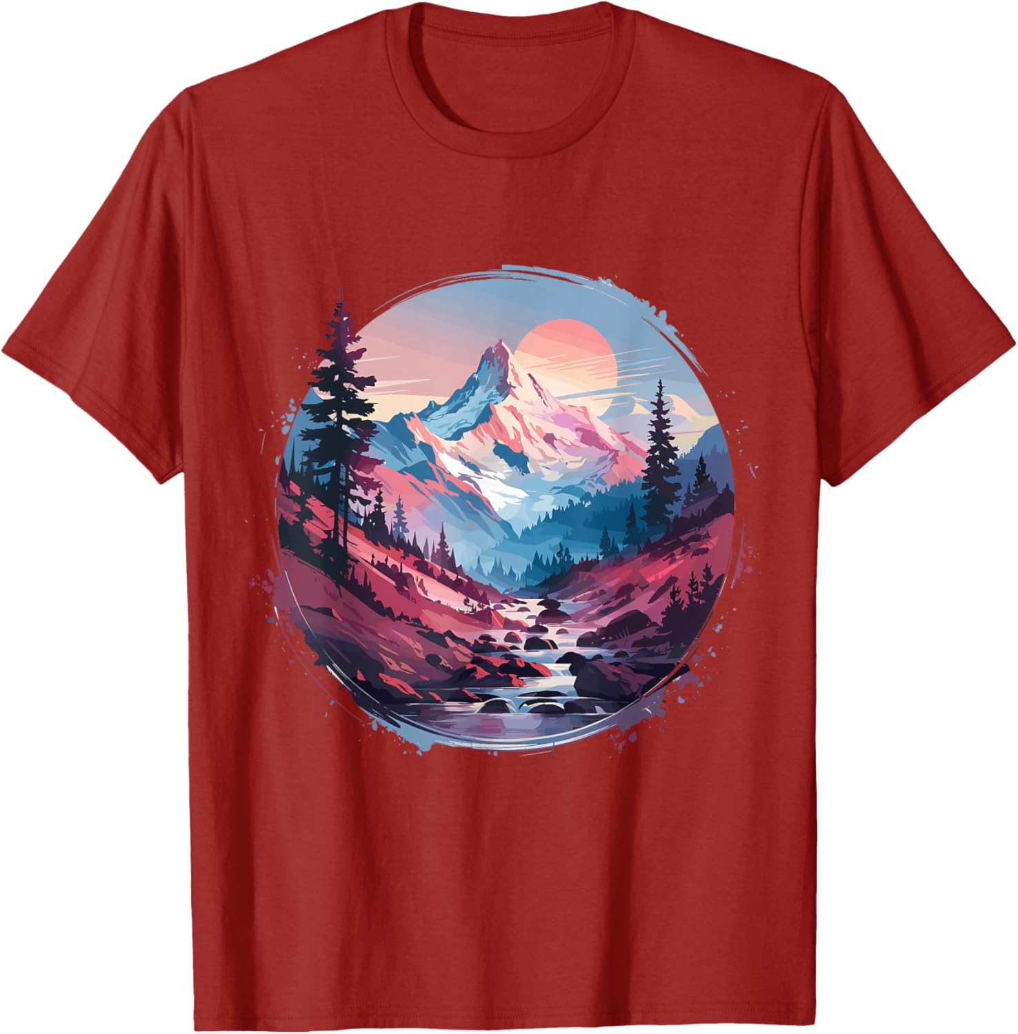 Funny Mountain Hiking T-Shirt with Sunrise Graphic for Outdoor Lovers - 2
