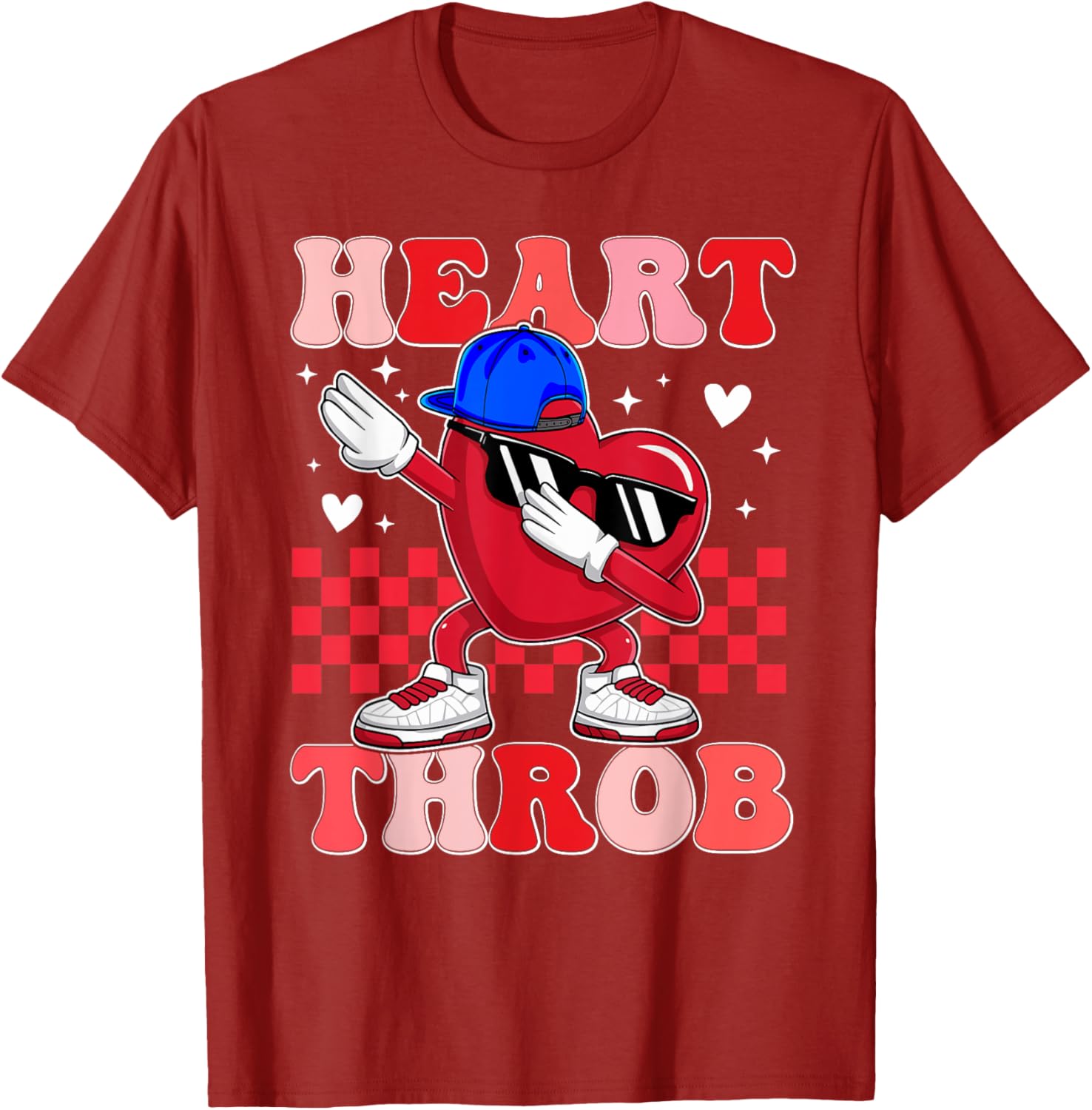 Groovy Heart Throb Valentine's Day Dabbing Toddler Boy T-Shirt - 2