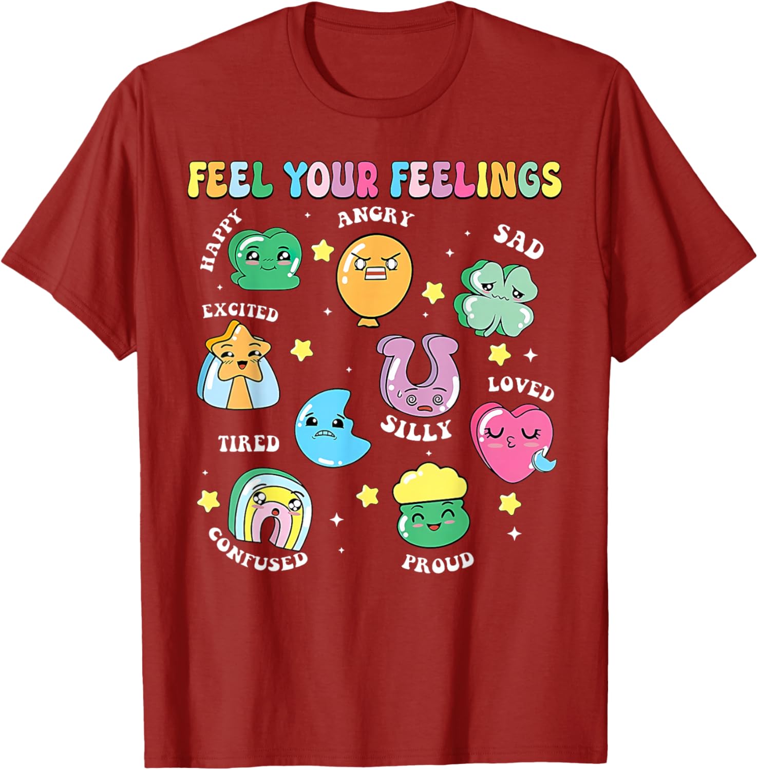 St Patricks Day Feels Your Feelings Teacher T-Shirt for School Counselors - 23