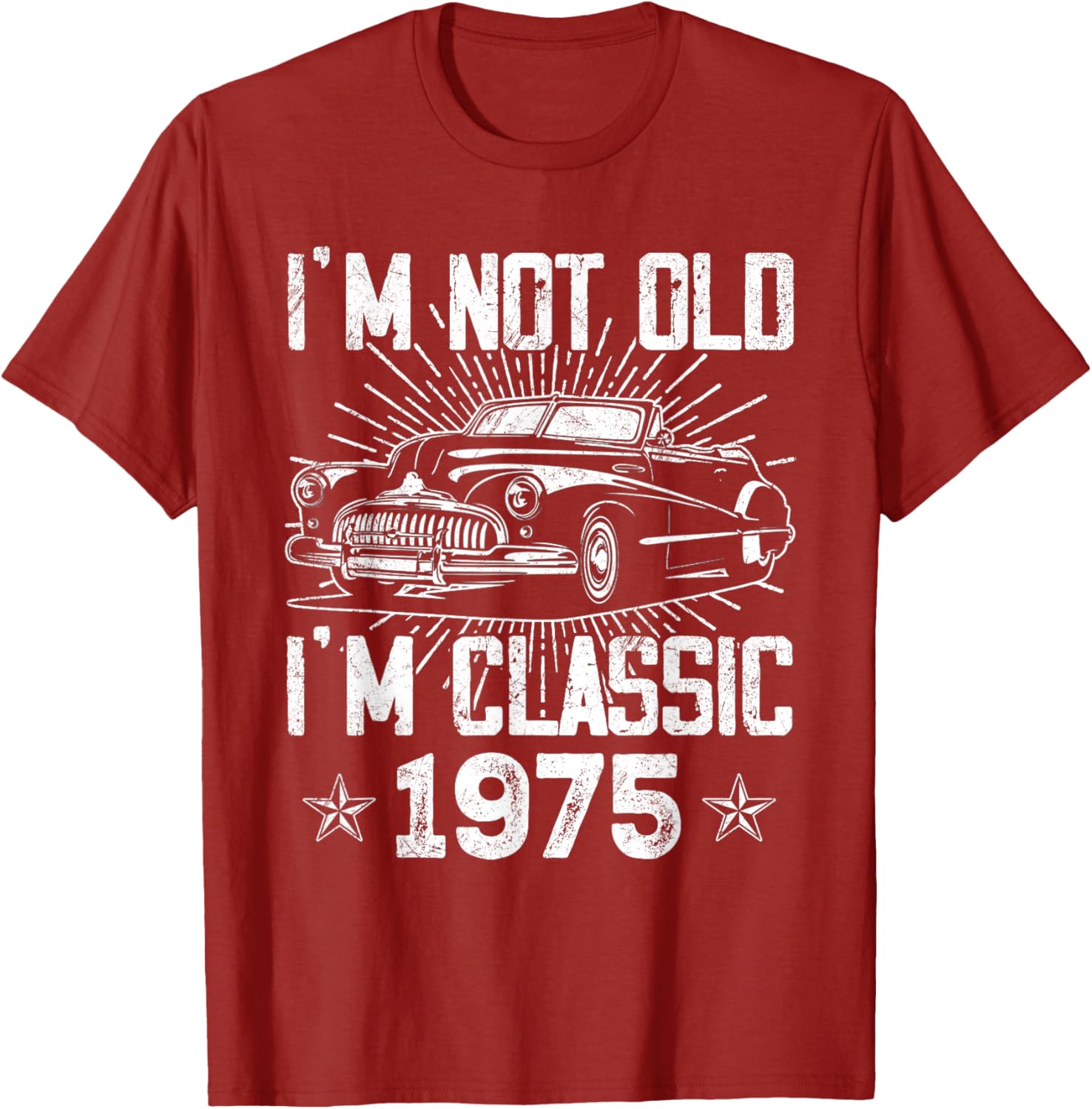 Vintage 1975 Classic Car T-Shirt for 50th Birthday Gifts for Men - 11