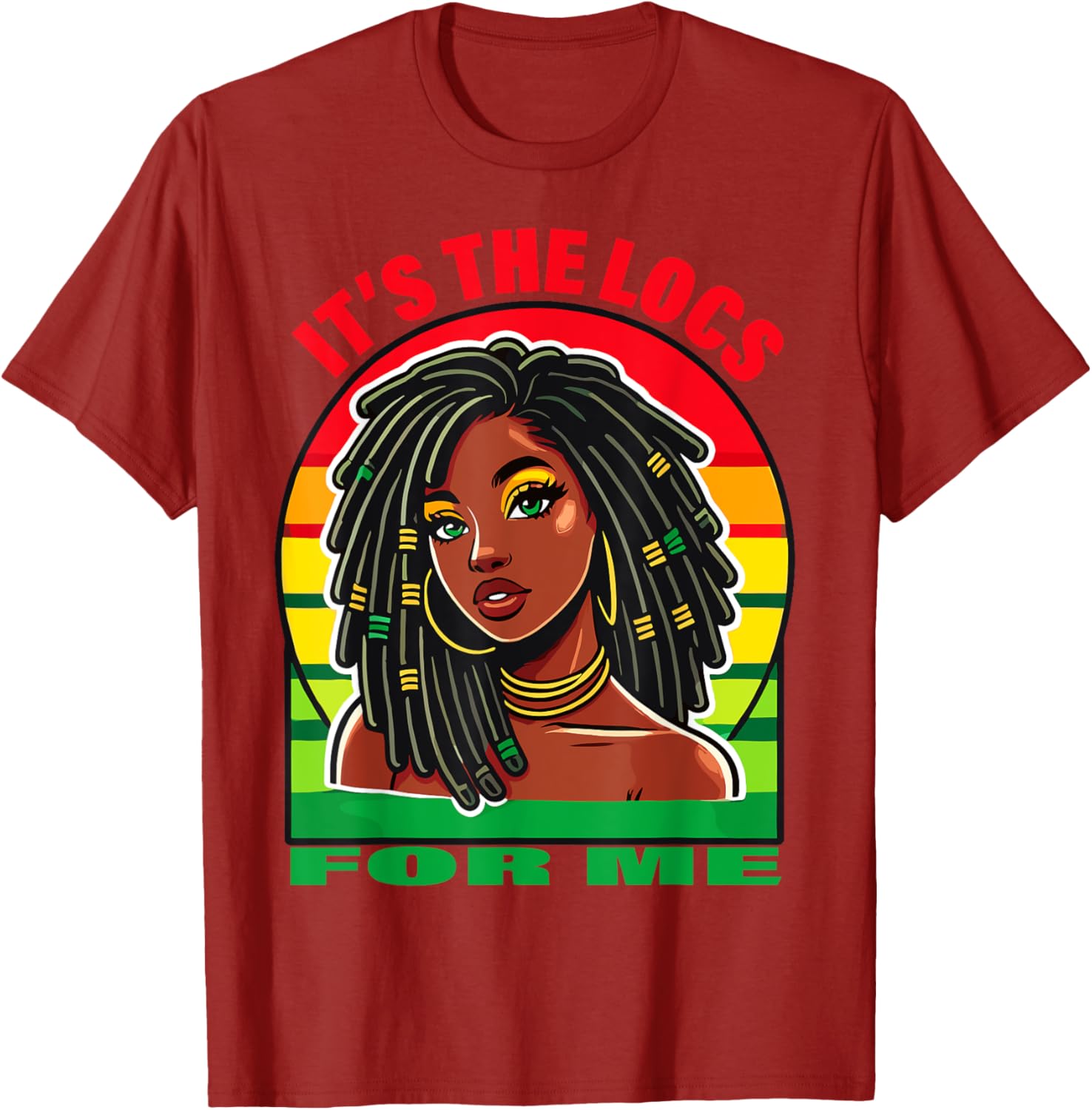 Stylish Dreadlocks Hair Design T-Shirt for Black Women – It's the Locs for Me - 14