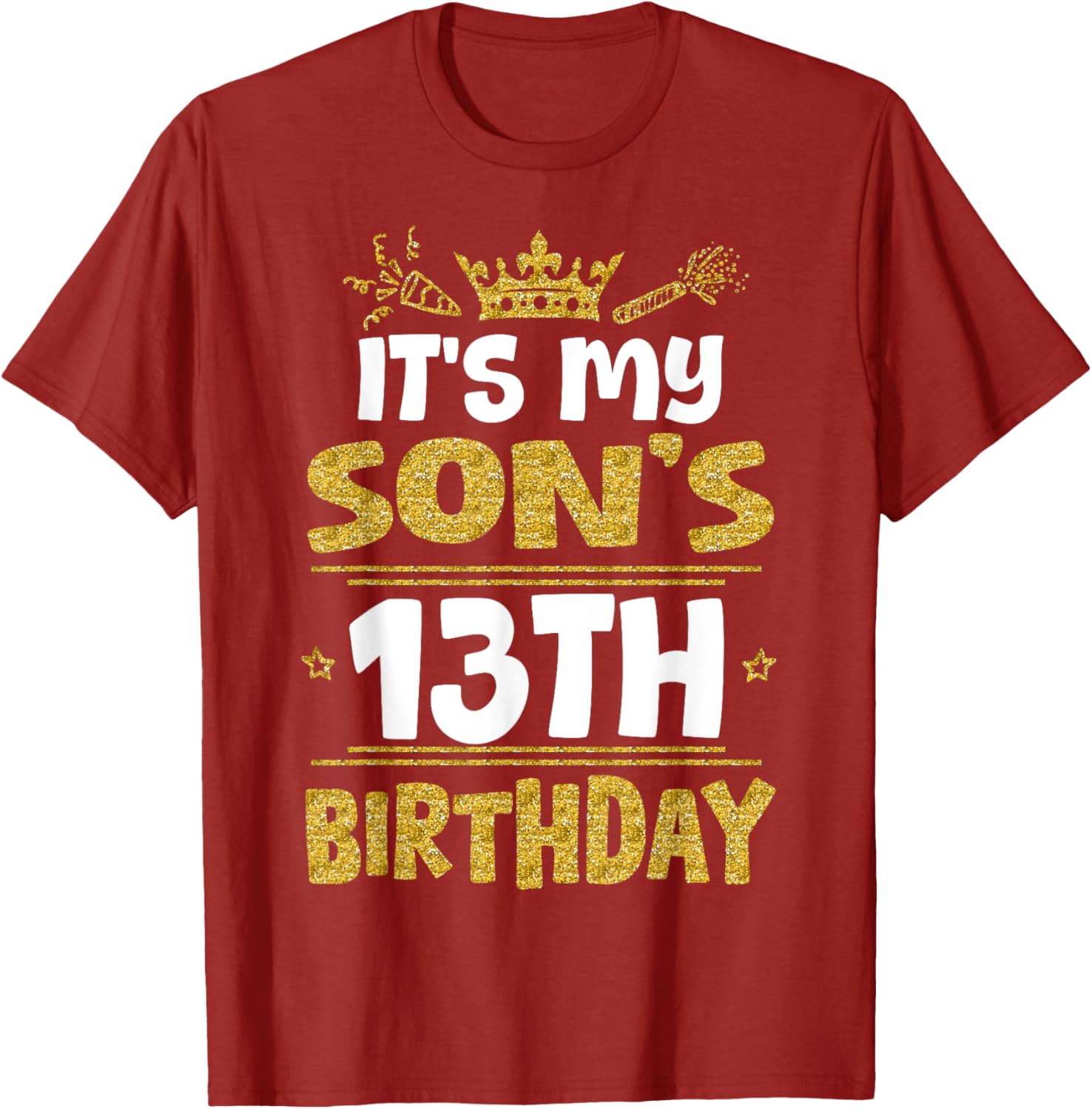 Happy 13th Birthday Son T-Shirt for Boys - Fun 13 Years Old Gift - 4