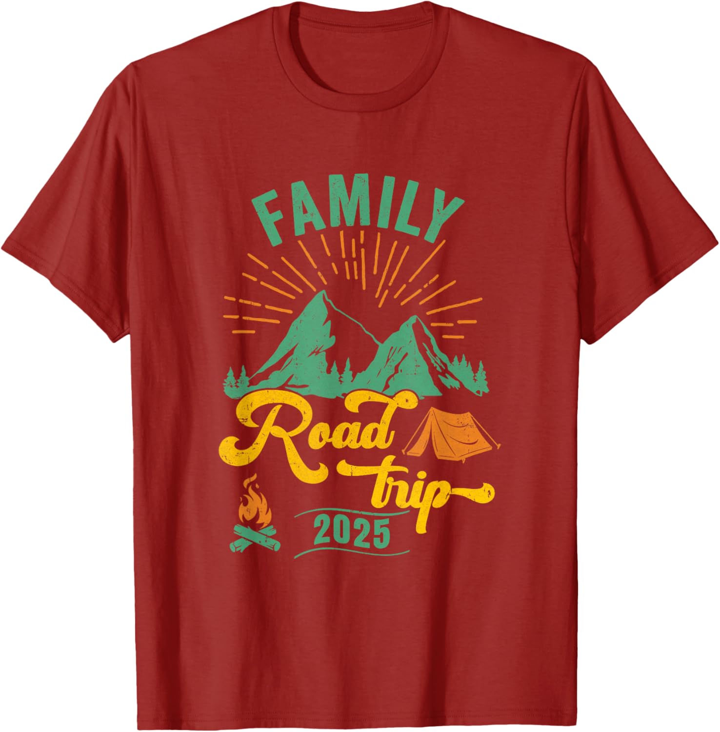 Family Road Trip Camping T-Shirt 2025 Adventure Vacation Gear - 19