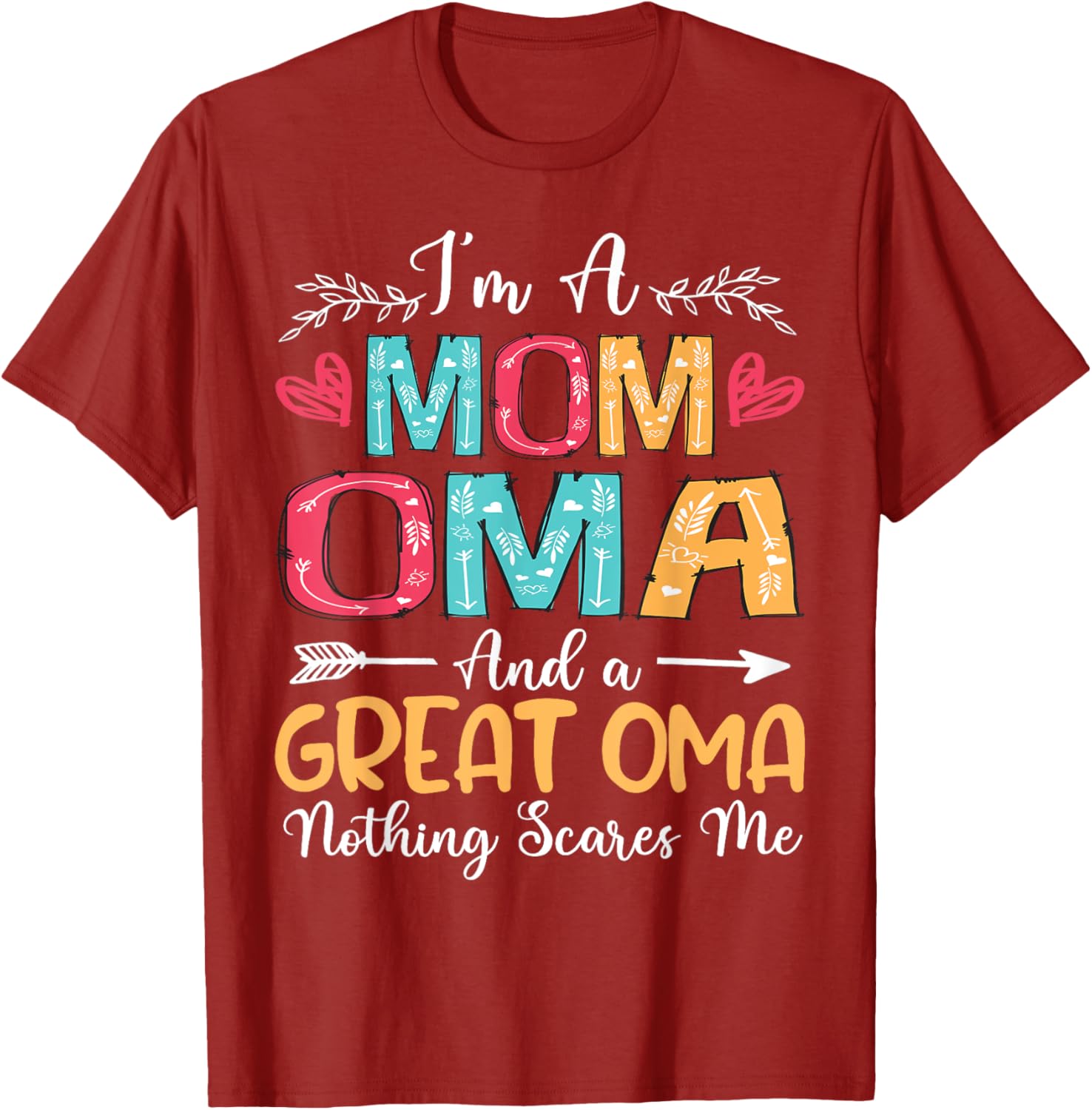 I'm A Mom Oma Great Oma Happy Mother's Day 2025 T-Shirt Gift Idea - 7