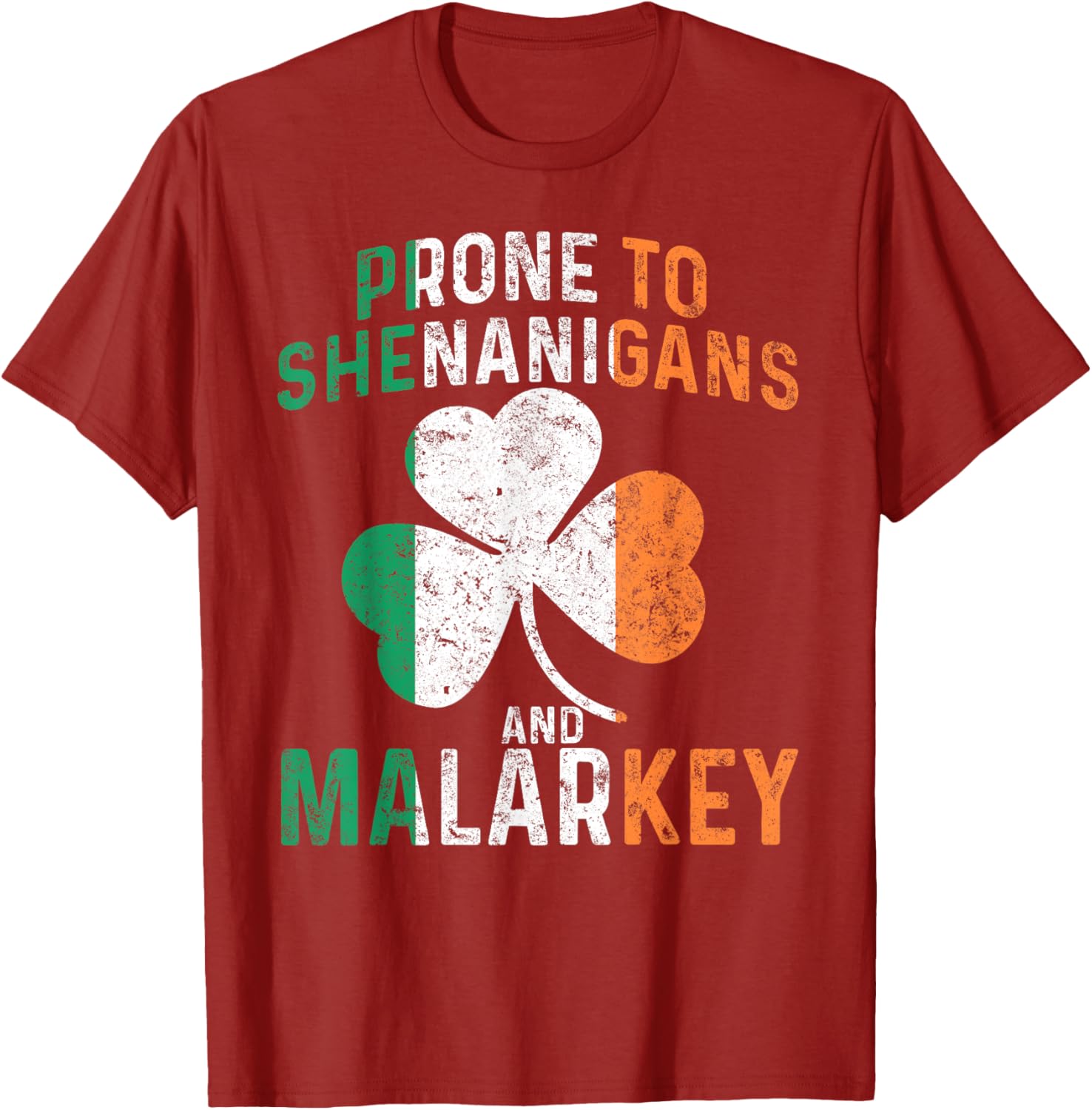 Funny St Patricks Day Boys T-Shirt Prone To Shenanigans And Malarkey - 4