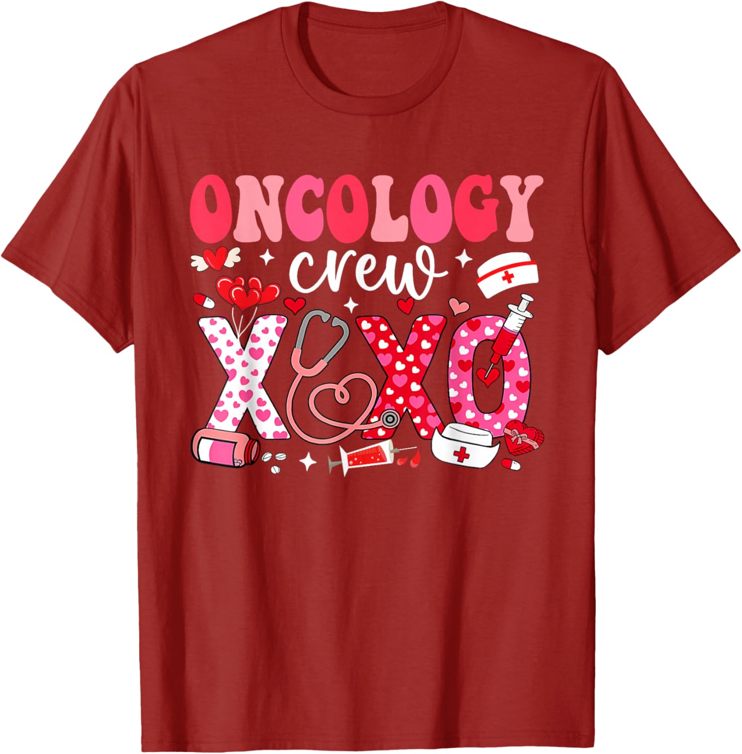 Oncology Nurse Valentines Day T-Shirt for Caring Healthcare Heroes - 14