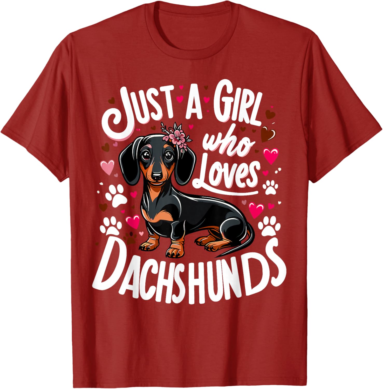 Dachshund Lover T-Shirt for Girls – Perfect Gift for Dog Moms - 10