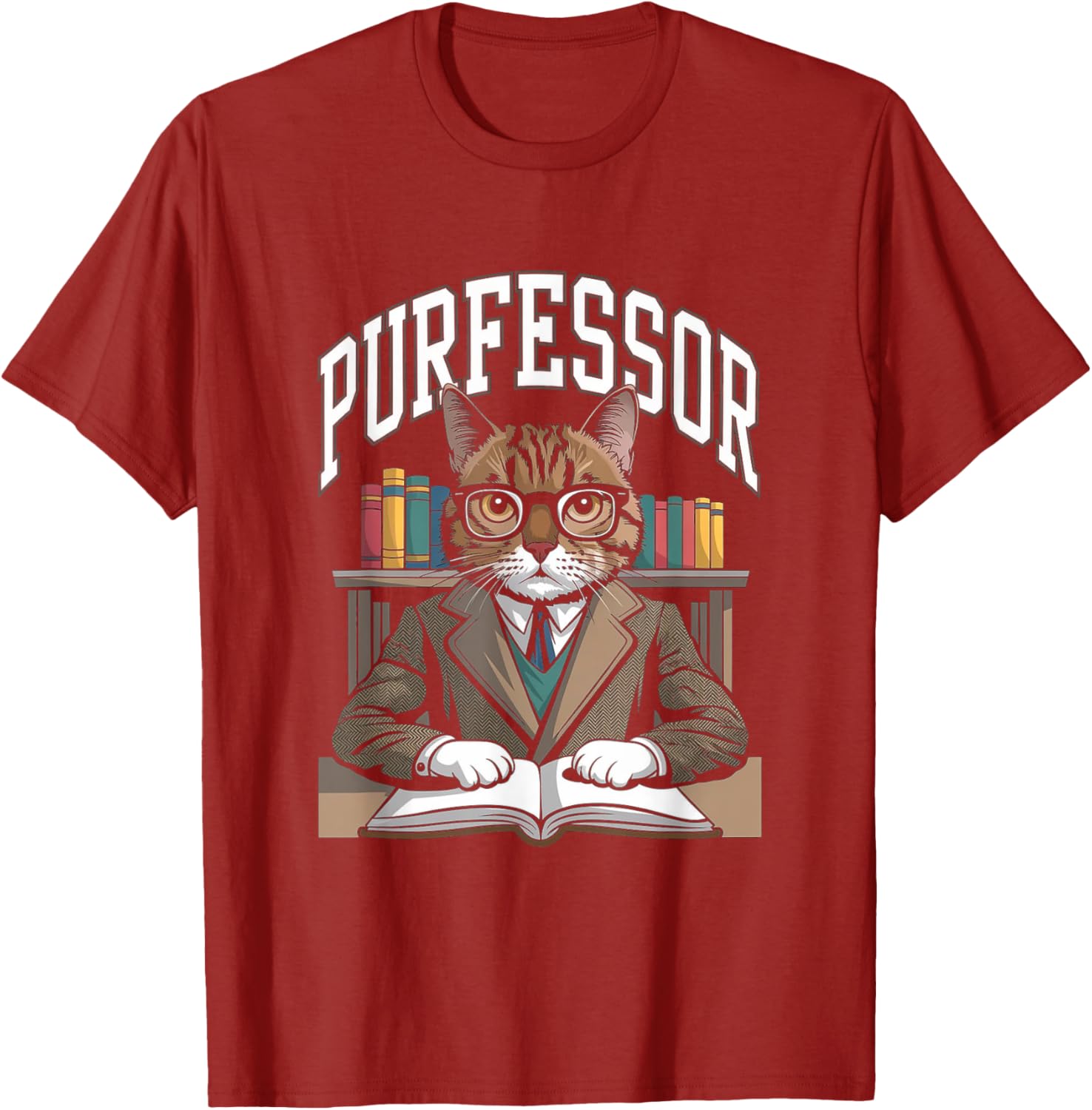 Funny Purrfessor Cat T-Shirt for Cat Lovers and Professors - 15