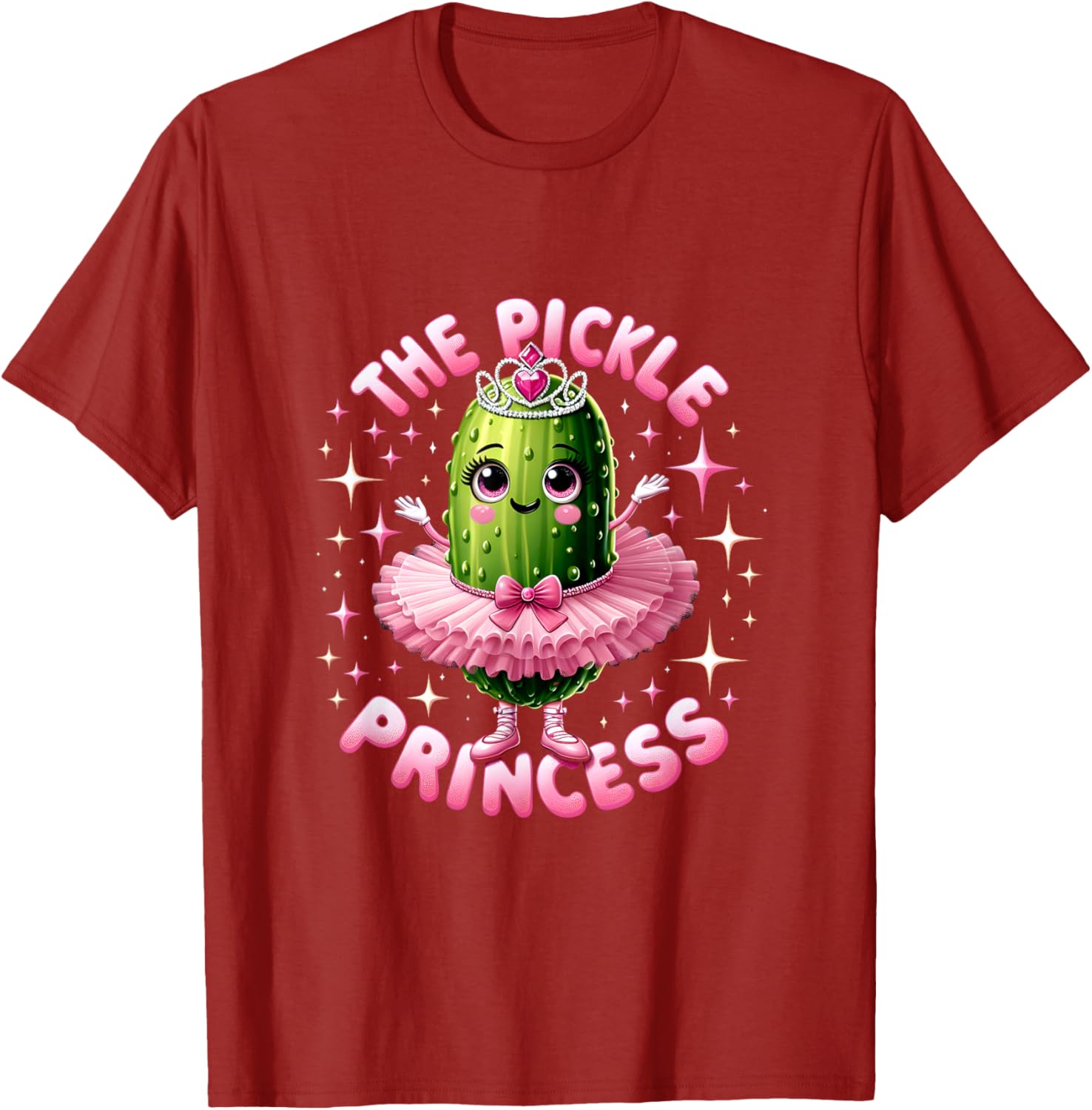 Cute Pickle Princess Ballet T-Shirt for Pickle Lovers and Dancers - 3