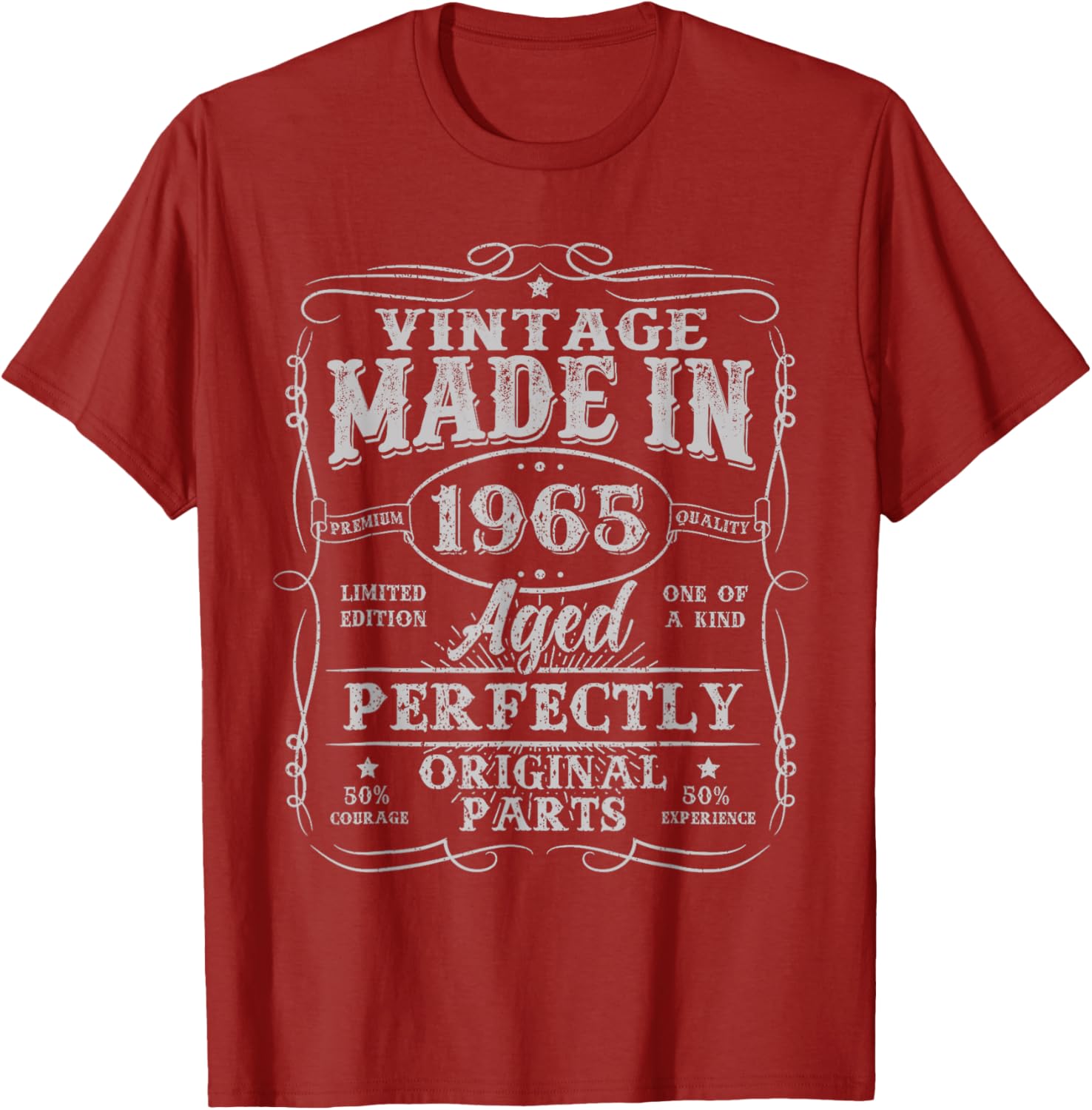60 Years Old Vintage 1965 Birthday T-Shirt for Men Classic Style - 3