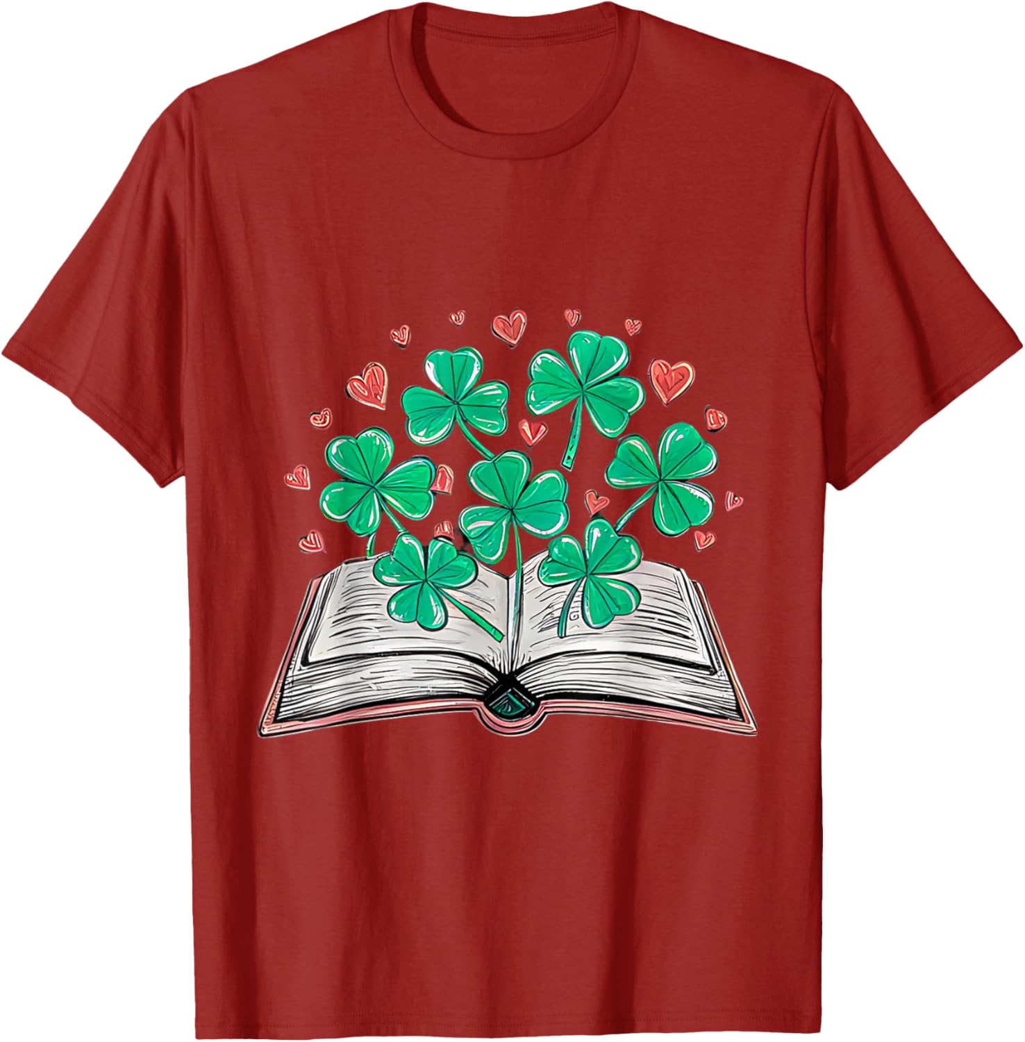 St Patricks Day Shamrock T-Shirt for Book Loving Librarians - 4