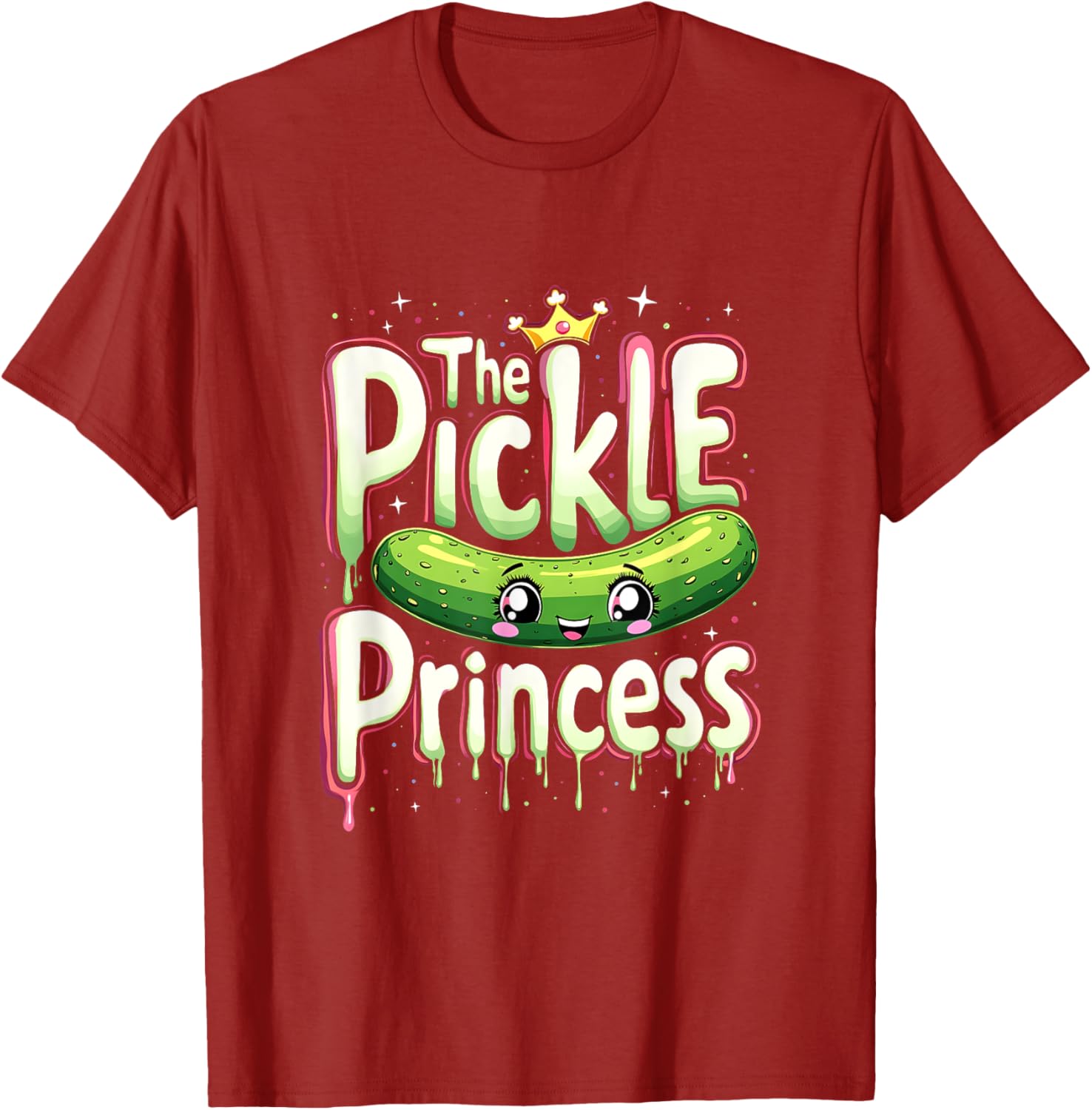 Cute Pickle Princess Ballet Fans T-Shirt for Pickle Lovers and Dancers - 14