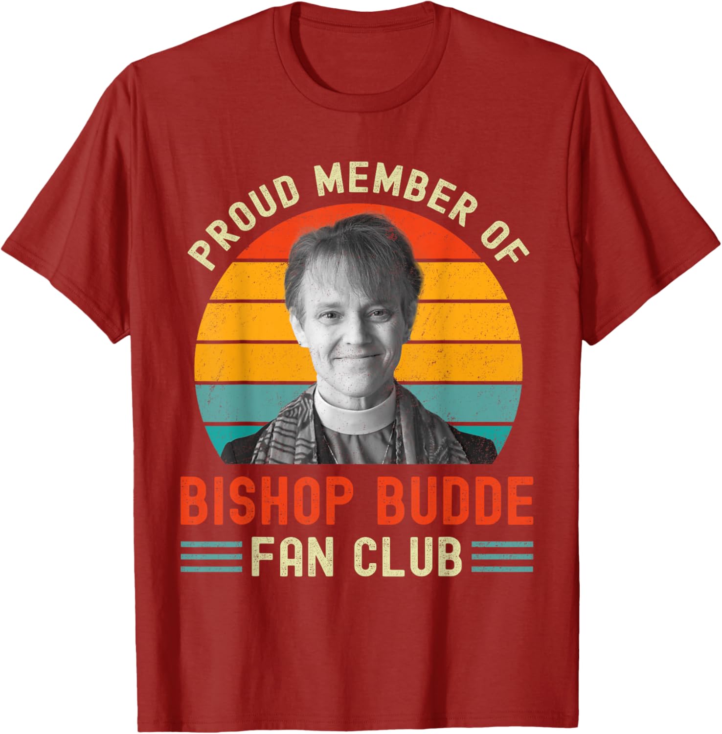 Proud Member of Bishop Budde Fan Club Vintage US Flag T-Shirt - 15