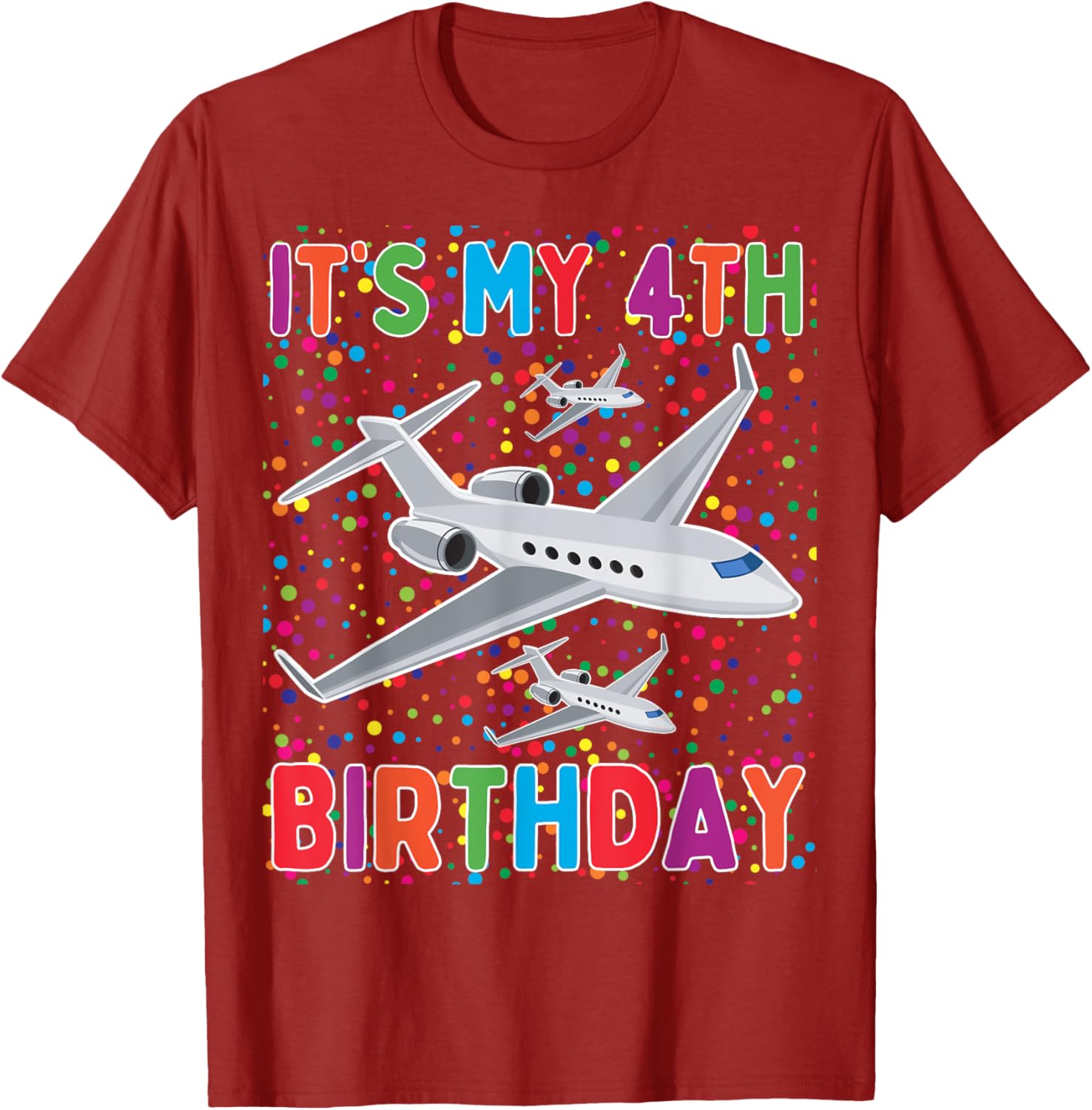 It's My 4th Birthday Airplane T-Shirt for Boys and Girls Celebrate in Style - 12