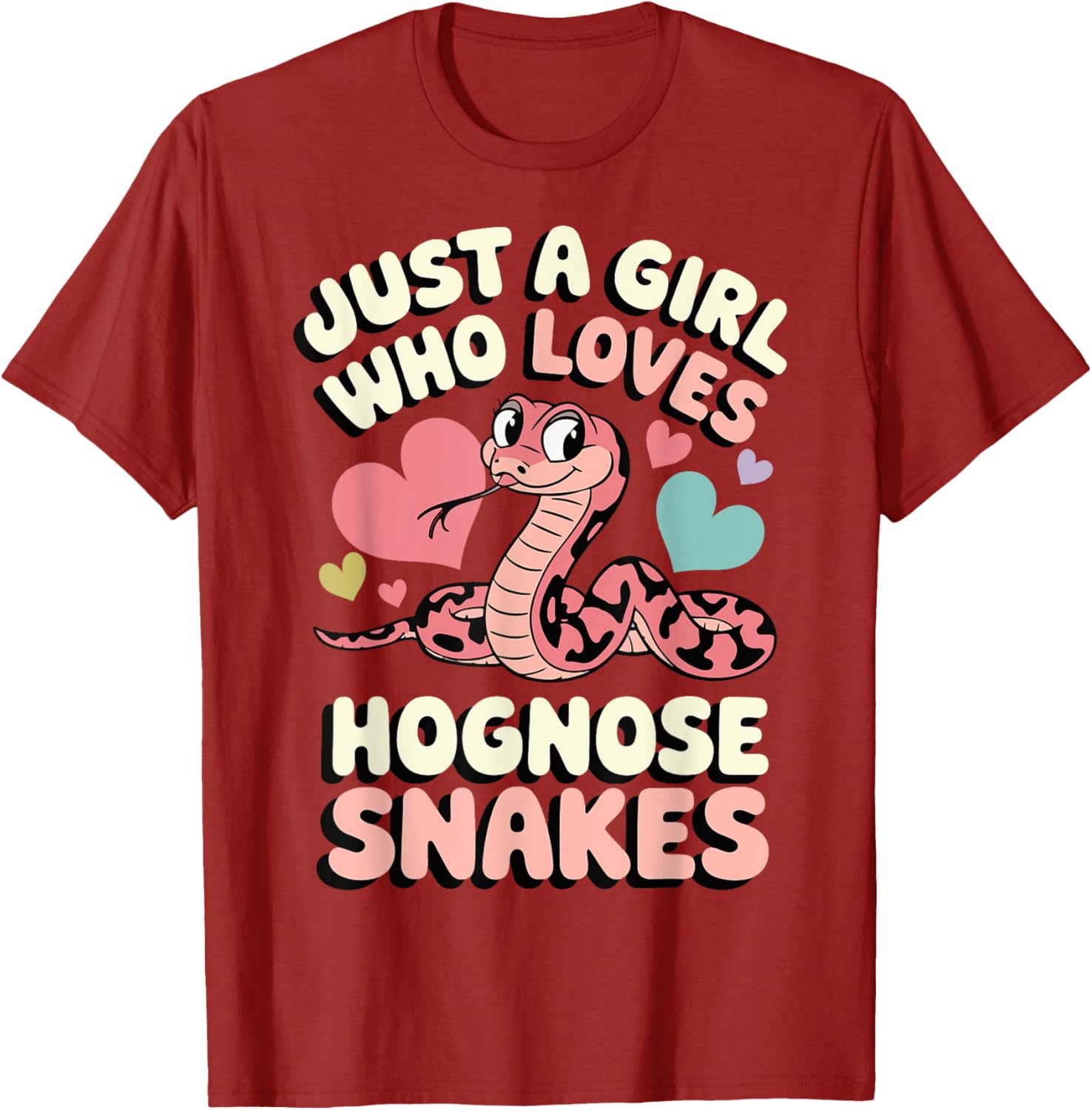 Just A Girl Who Loves Hognose Snakes Fun T-Shirt for Snake Enthusiasts - 5