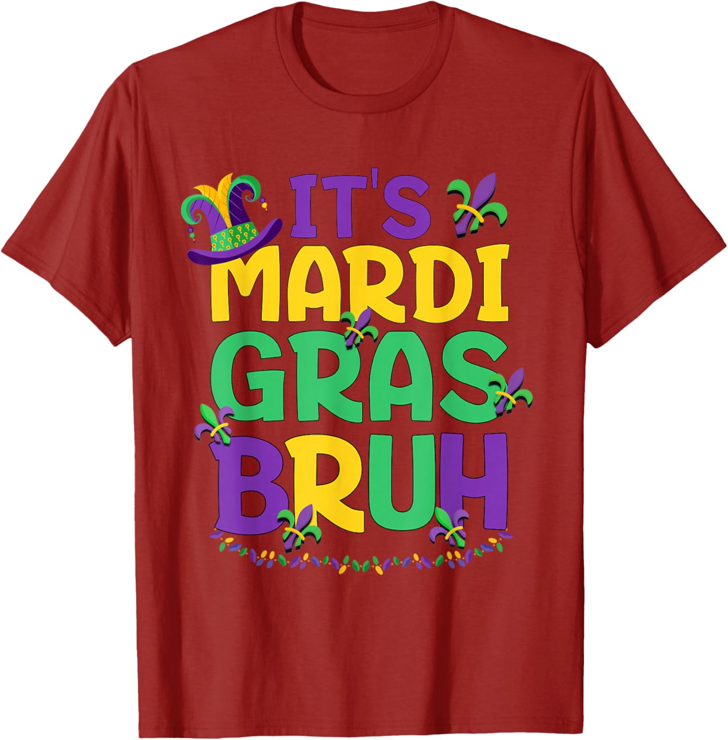 Cool Bruh Mardi Gras T-Shirt for Teens and Boys Celebrating Carnival Fun - 4