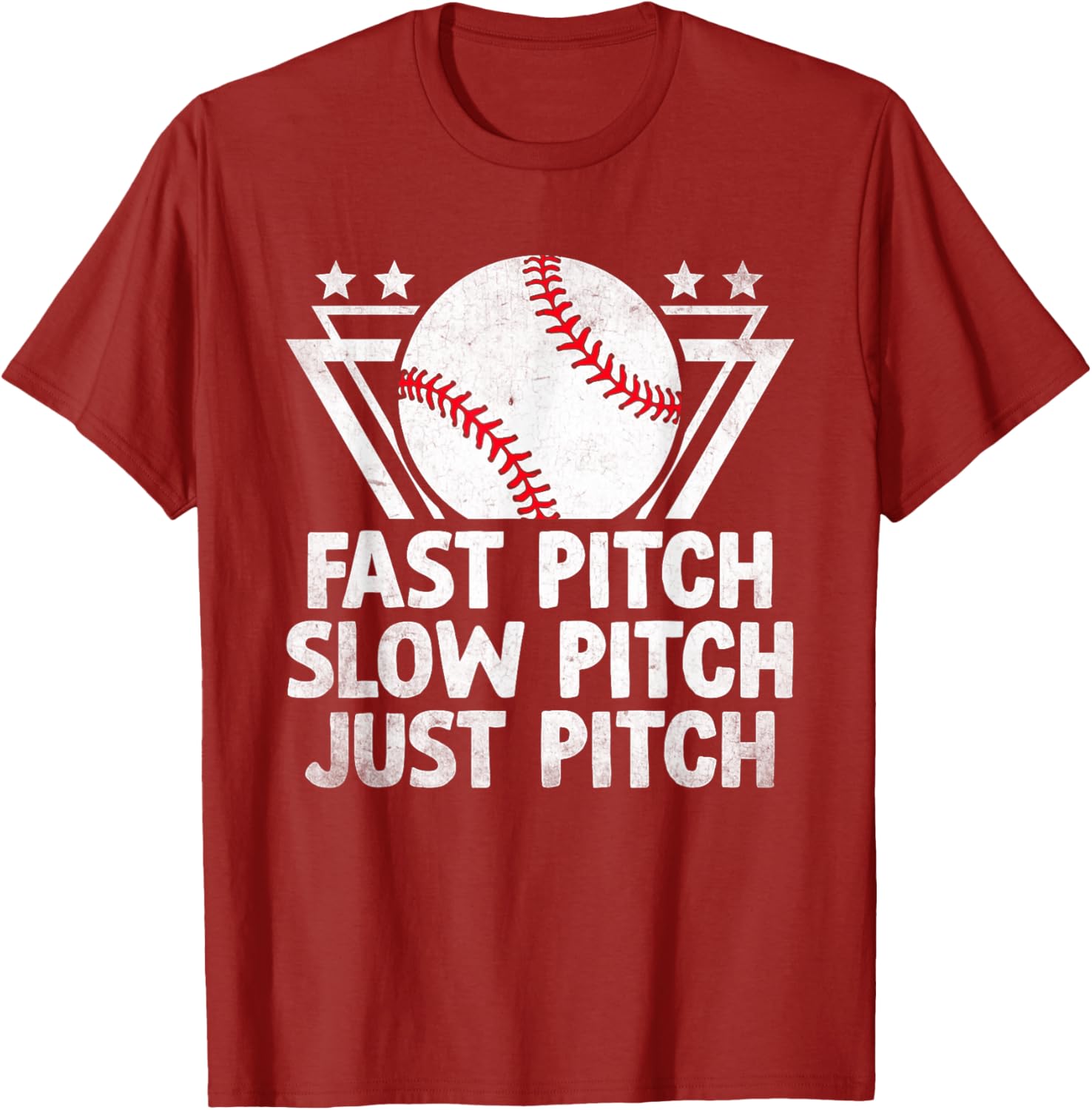 Fast Pitch Slow Pitch Just Pitch Softball T-Shirt for Players and Fans - 9