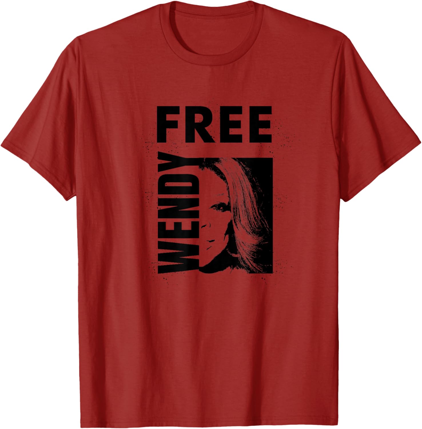 Free Wendy Outline Square Design T-Shirt for Trendy Casual Style - 15