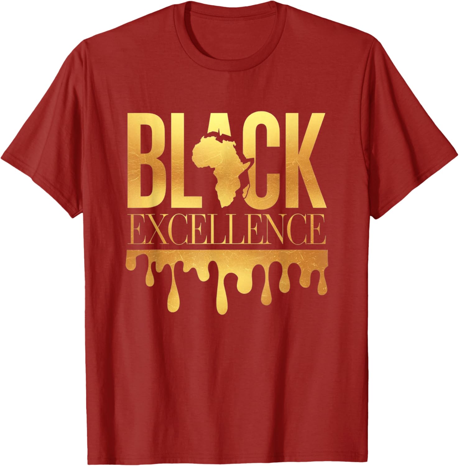 Black Excellence Afro Motivation T-Shirt for Black History Month Celebration - 17