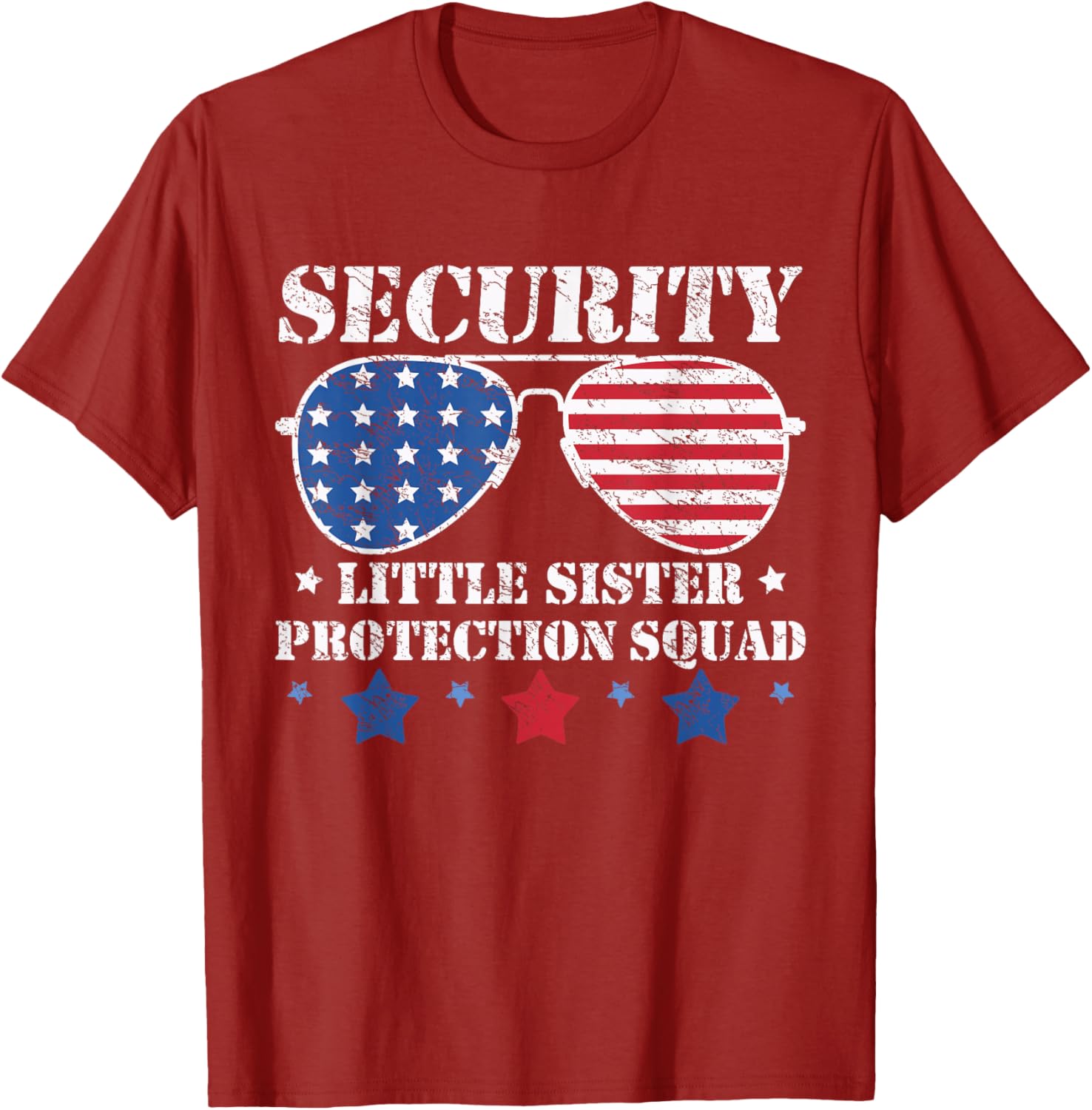 Funny Boys Brother T-Shirt Security Little Sister Protection Squad Gear - 7