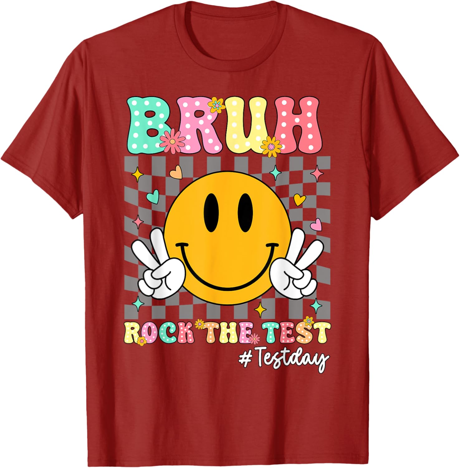 You Got This Test Day Smile Rock the Test Kids T-Shirt for Boys and Girls - 22
