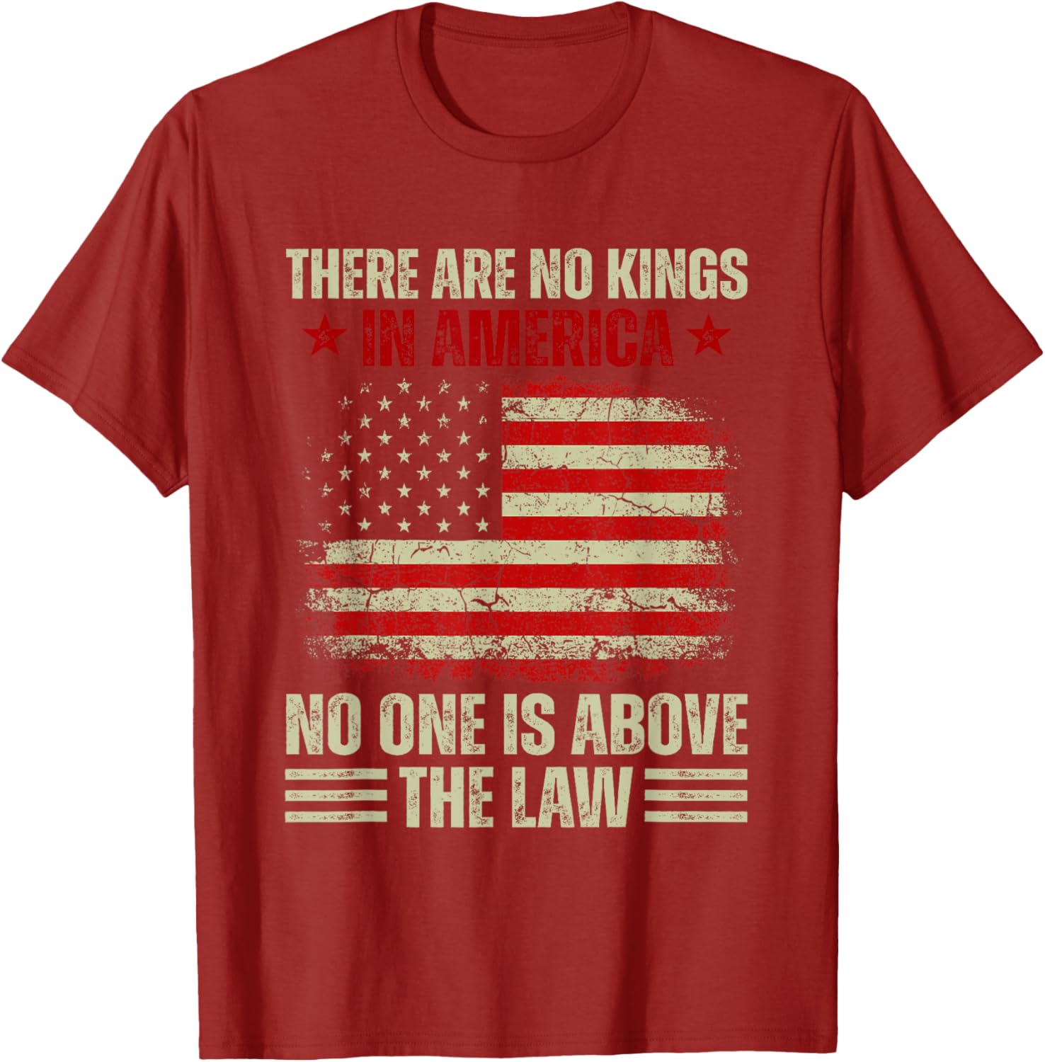 No Kings In America T-Shirt – Law and Justice Graphic Tee for Everyone - 24