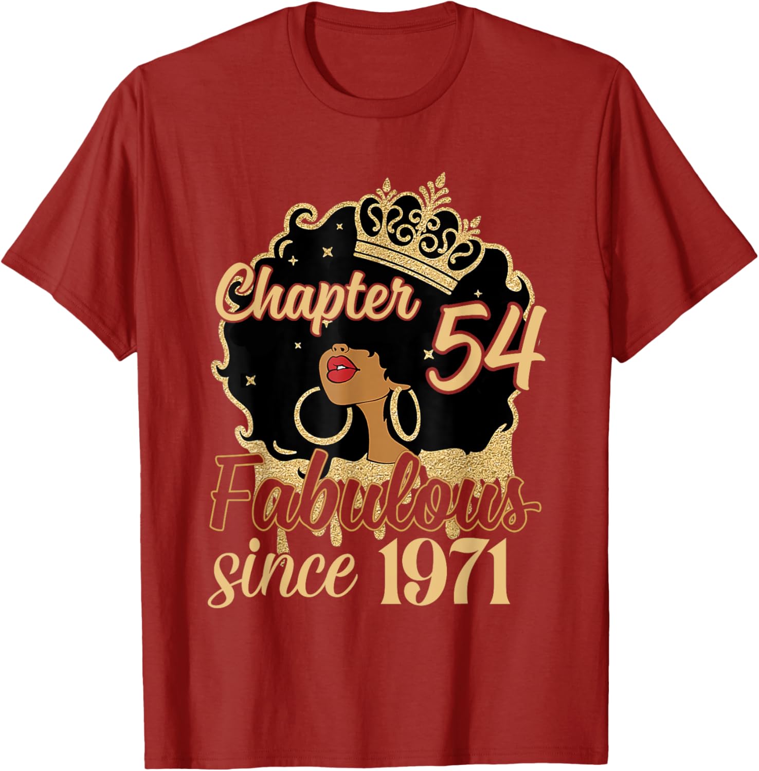 Fabulous Since 1971 54th Birthday T-Shirt for Women and Girls - 7