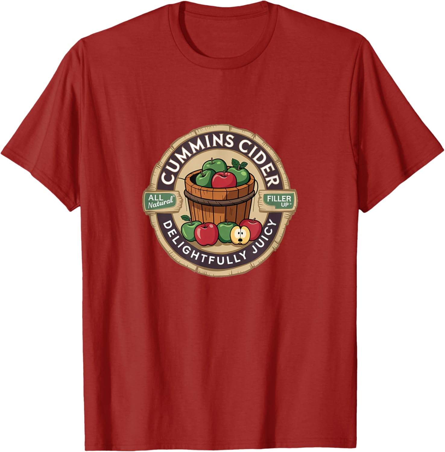 Vintage Cummins Cider Funny Meme T-Shirt for Fun and Casual Style - 3