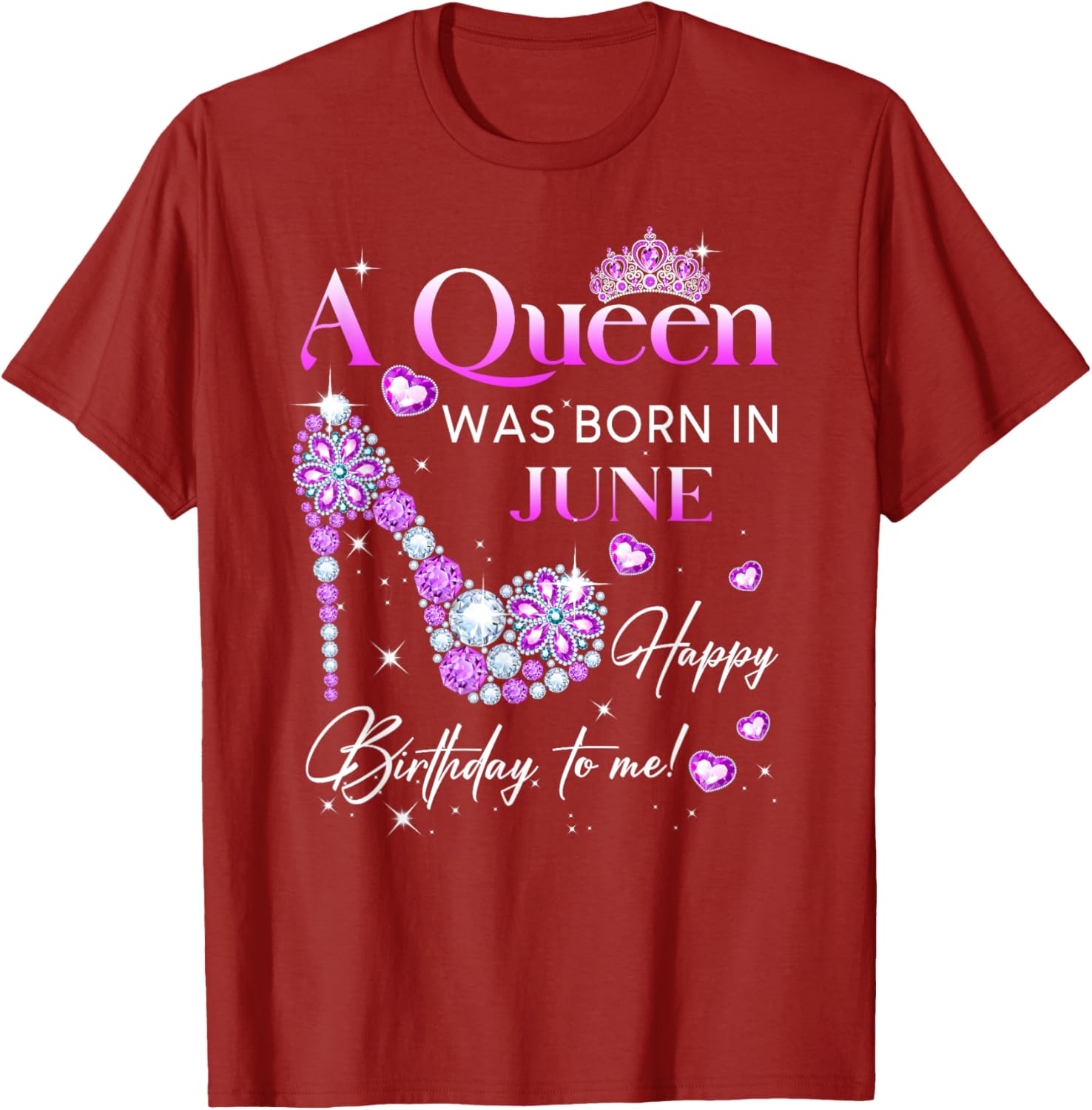 Queen Was Born In June T-Shirt for Women - Perfect Birthday Gift - 9