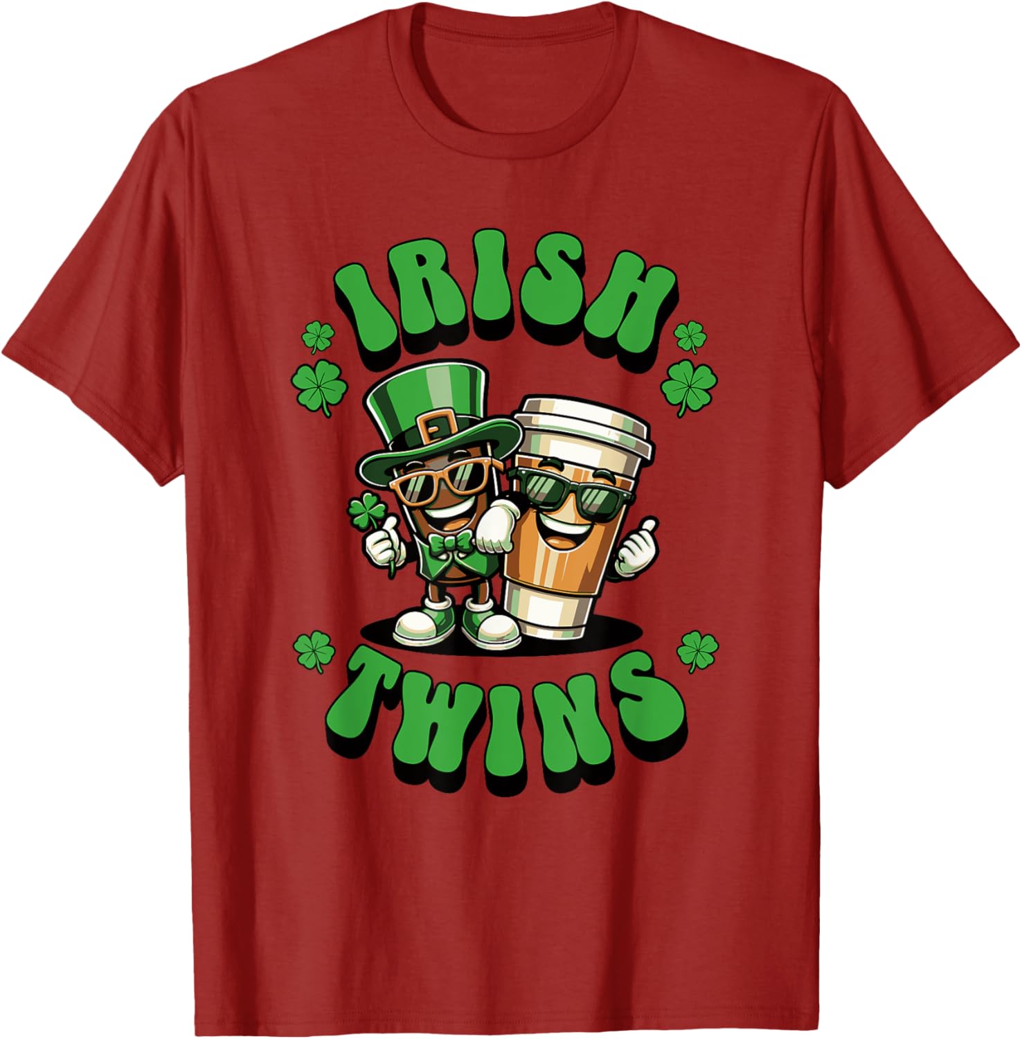 Funny Irish Twins Matching St. Patrick's Day T-Shirt for Kids - 10