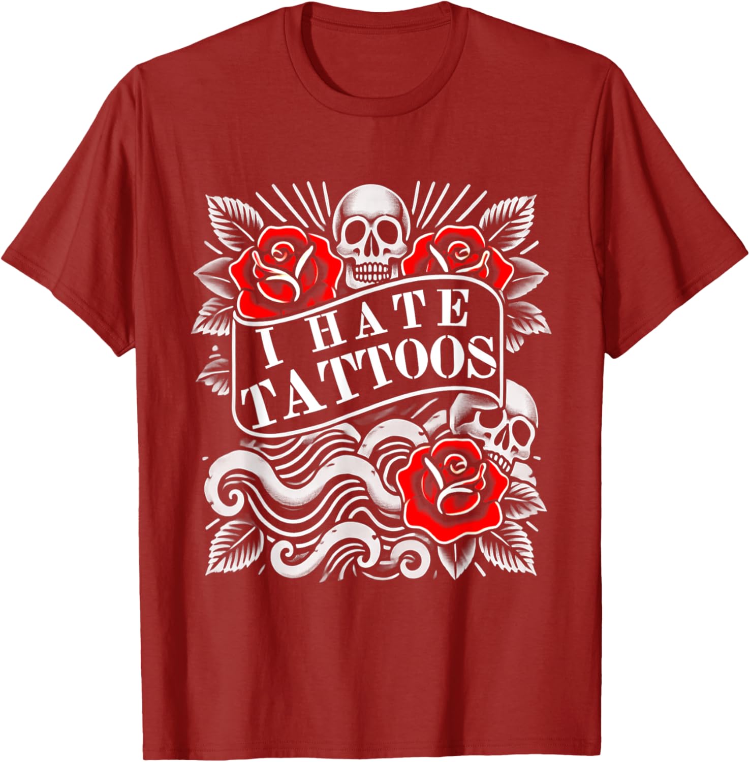 I Hate Tattoos T-Shirt for Tattoo Lovers and Artists – Unique Inked Graphic - 3