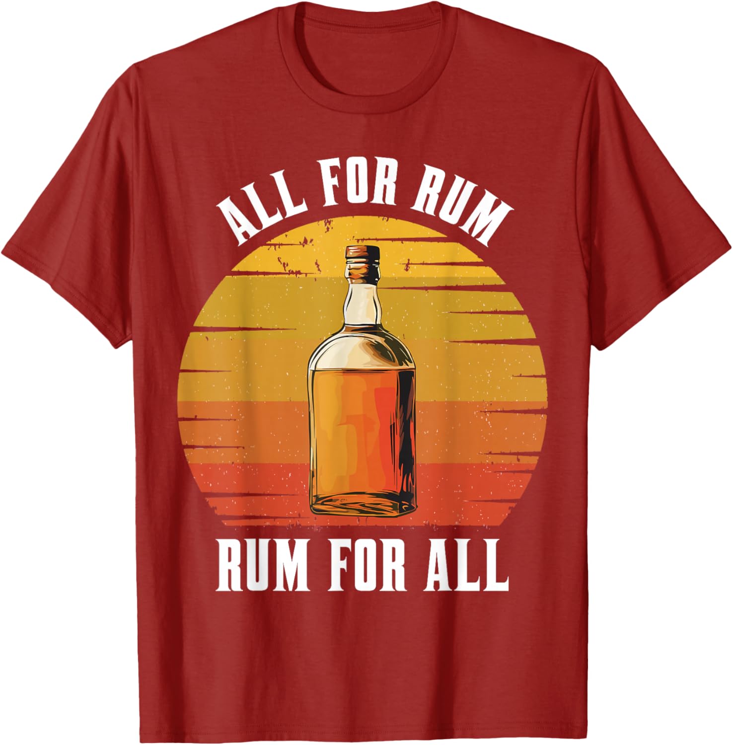 Vintage Rum Lovers T-Shirt for Drink Enthusiasts - All for Rum Design - 10