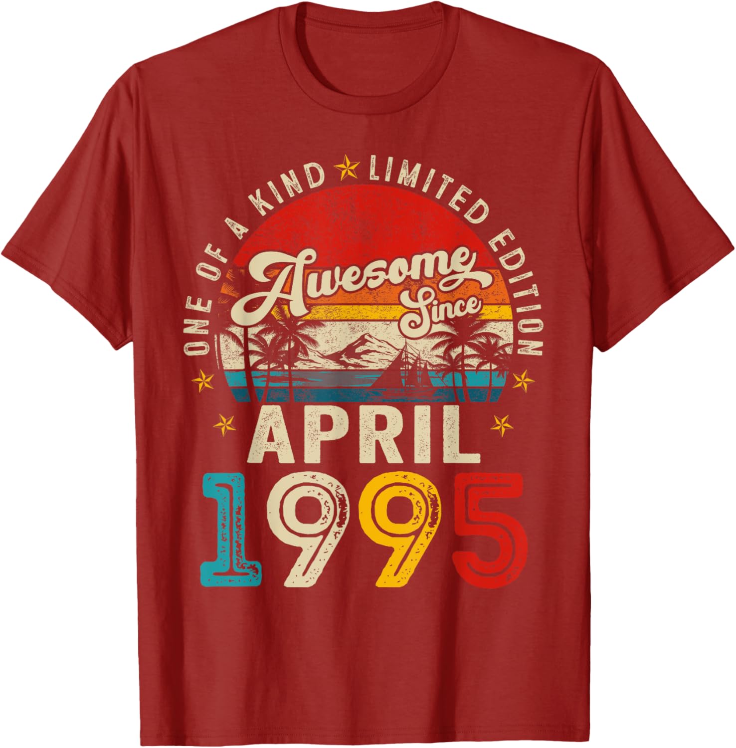 Vintage April 1995 30th Birthday T-Shirt for Men and Women - 11