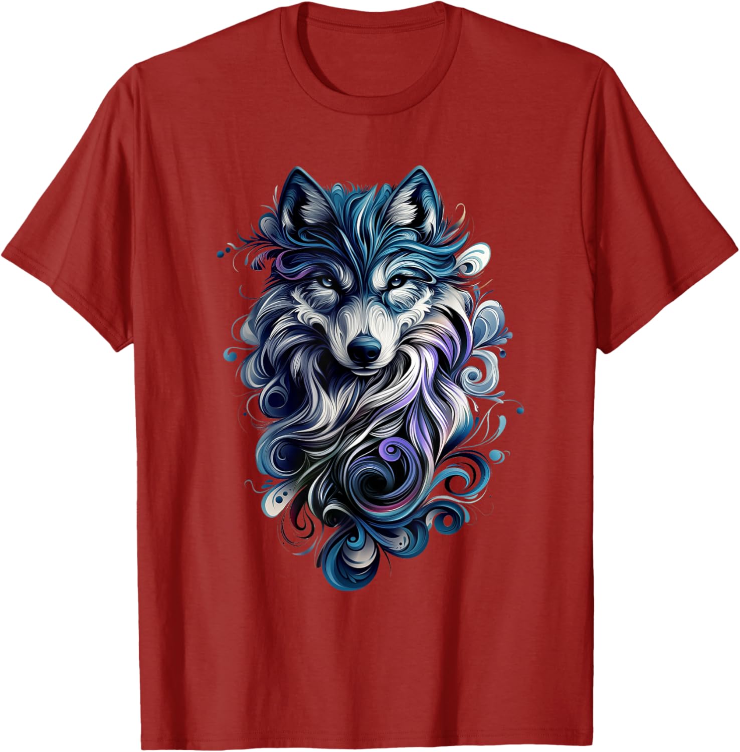 Colorful Wolf T-Shirt for Nature Lovers - Stylish Wildlife Apparel - 7