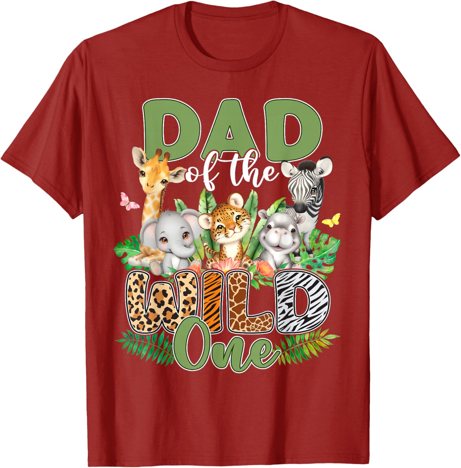 Dad Of The Wild One Safari Family Matching T-Shirt for 1st Birthday - 9