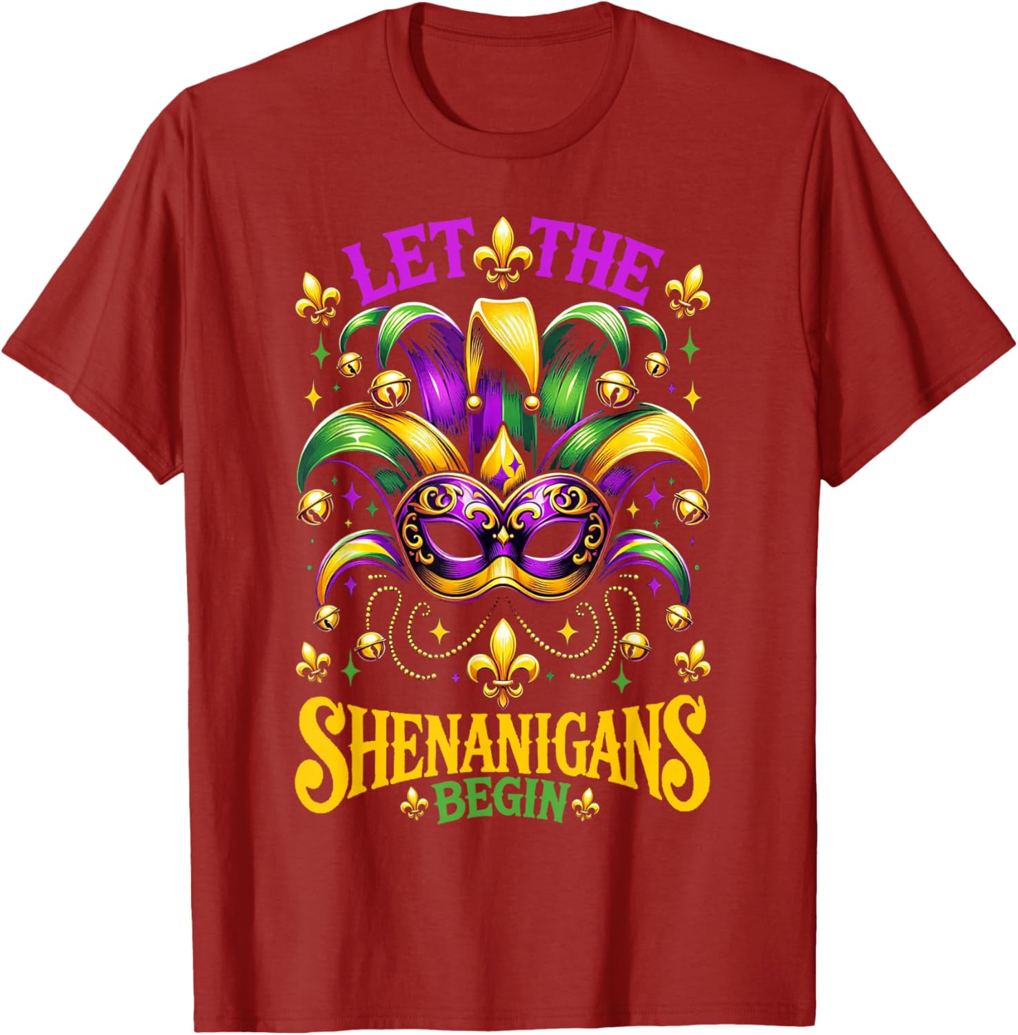 Let The Shenanigans Begin Mardi Gras T-Shirt for Kids and Adults - 7