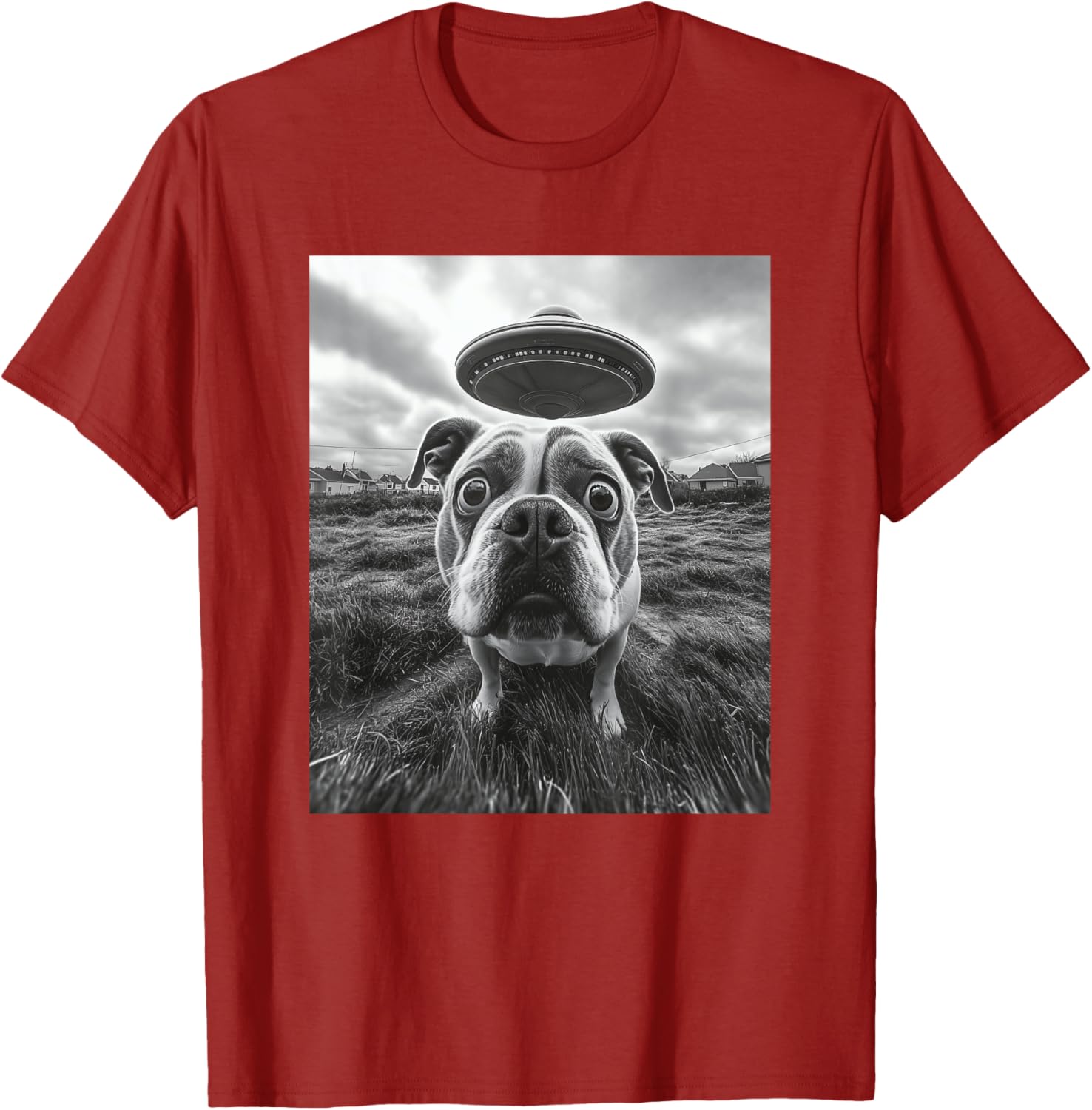 Hilarious English Bulldog UFO Graphic T-Shirt for Dog Lovers of All Ages - 9