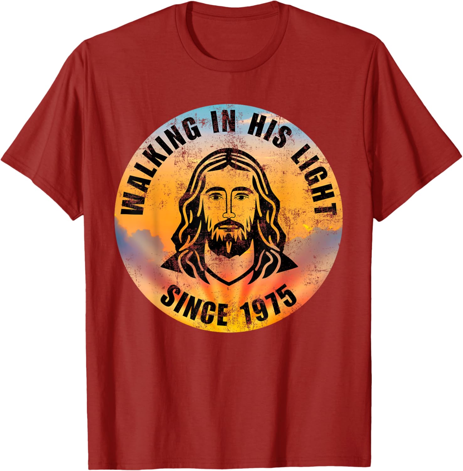 Walking In His Light Since 1975 Inspirational Christian T-Shirt - 19