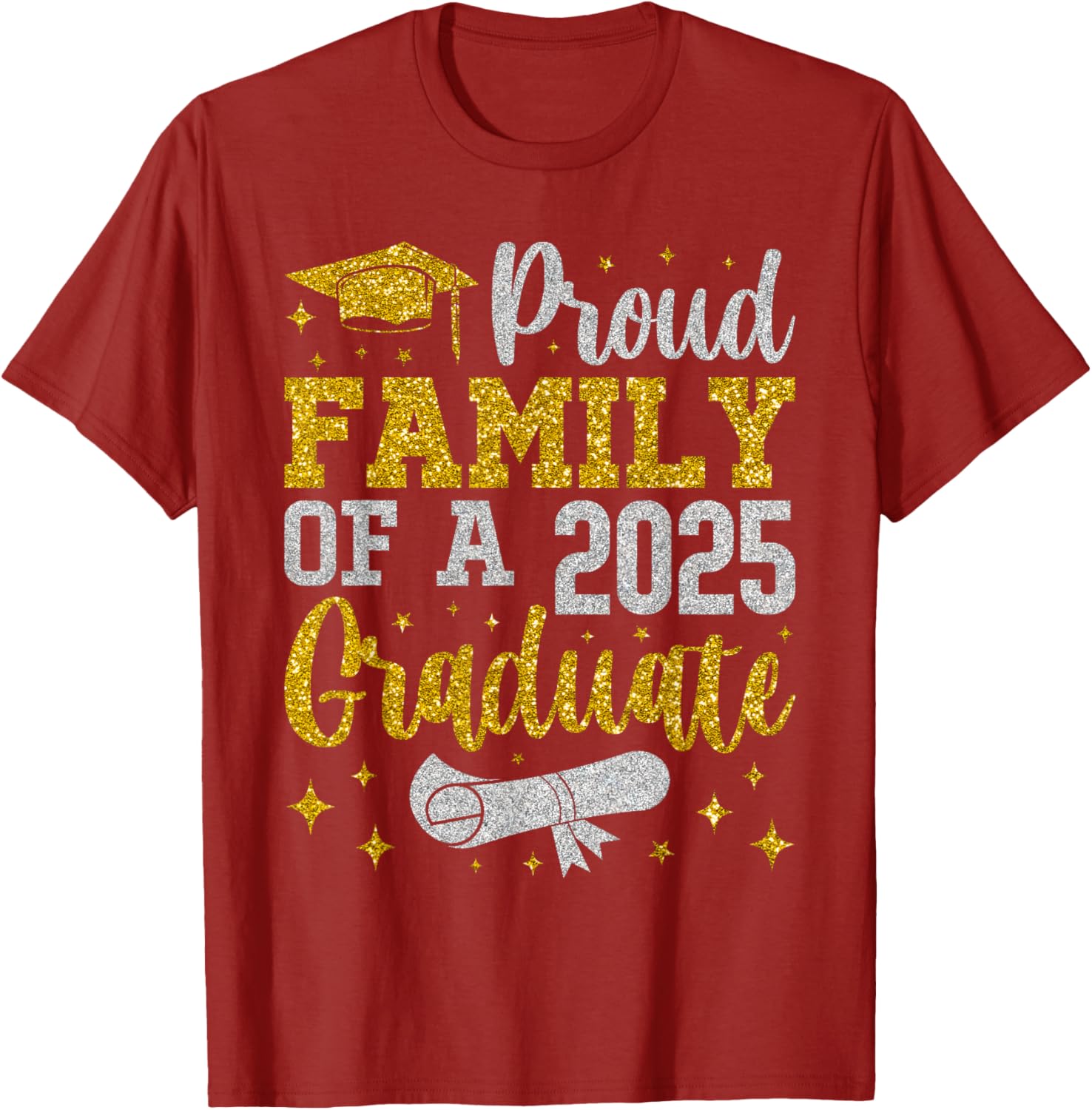 Proud Family of a 2025 Graduate Senior Graduation T-Shirt for Celebrations - 15