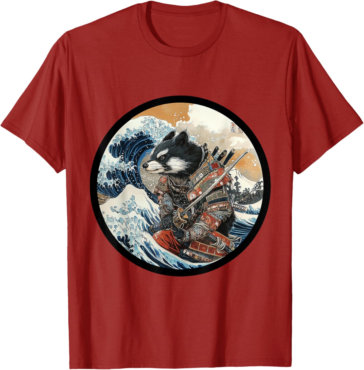 Wild Badger Brock Samurai Warrior Vintage Japanese Anime T-Shirt - 15