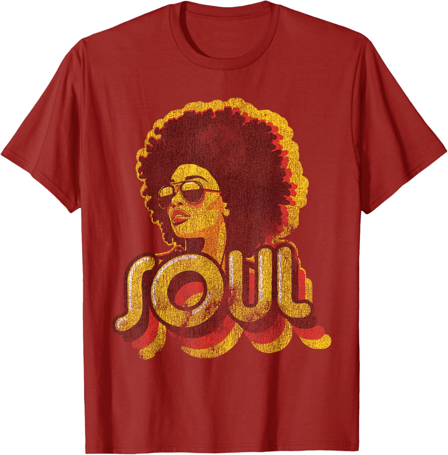 Retro 70s Funk Afro Soul T-Shirt for Vintage Style Lovers - 11