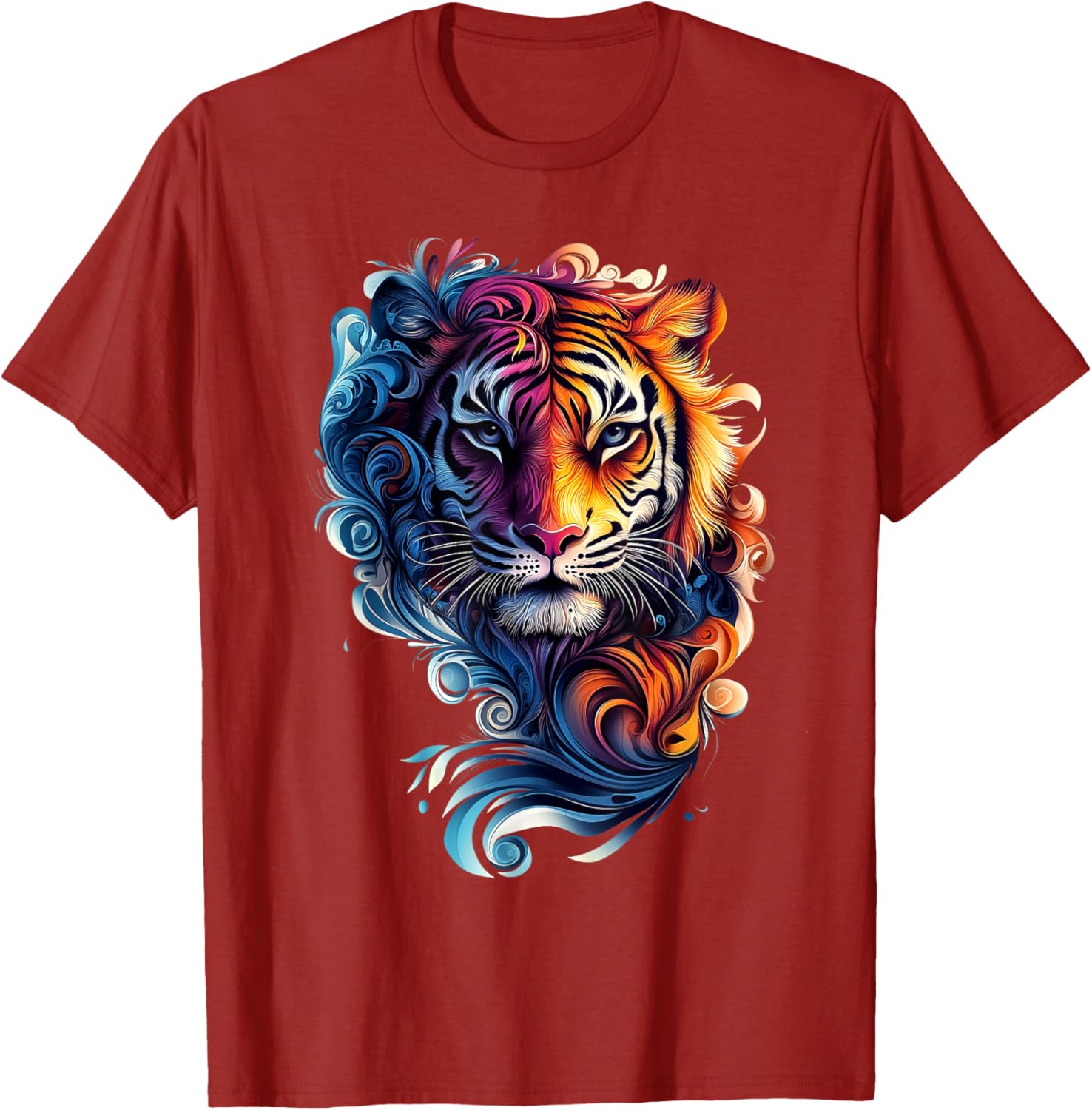 Colorful Tiger Wildlife T-Shirt for Nature Lovers - Stylish and Fun - 4
