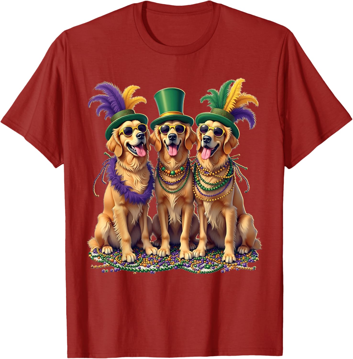 Festive Labrador Mardi Gras T-Shirt for Dog Lovers and Celebration Fans - 26
