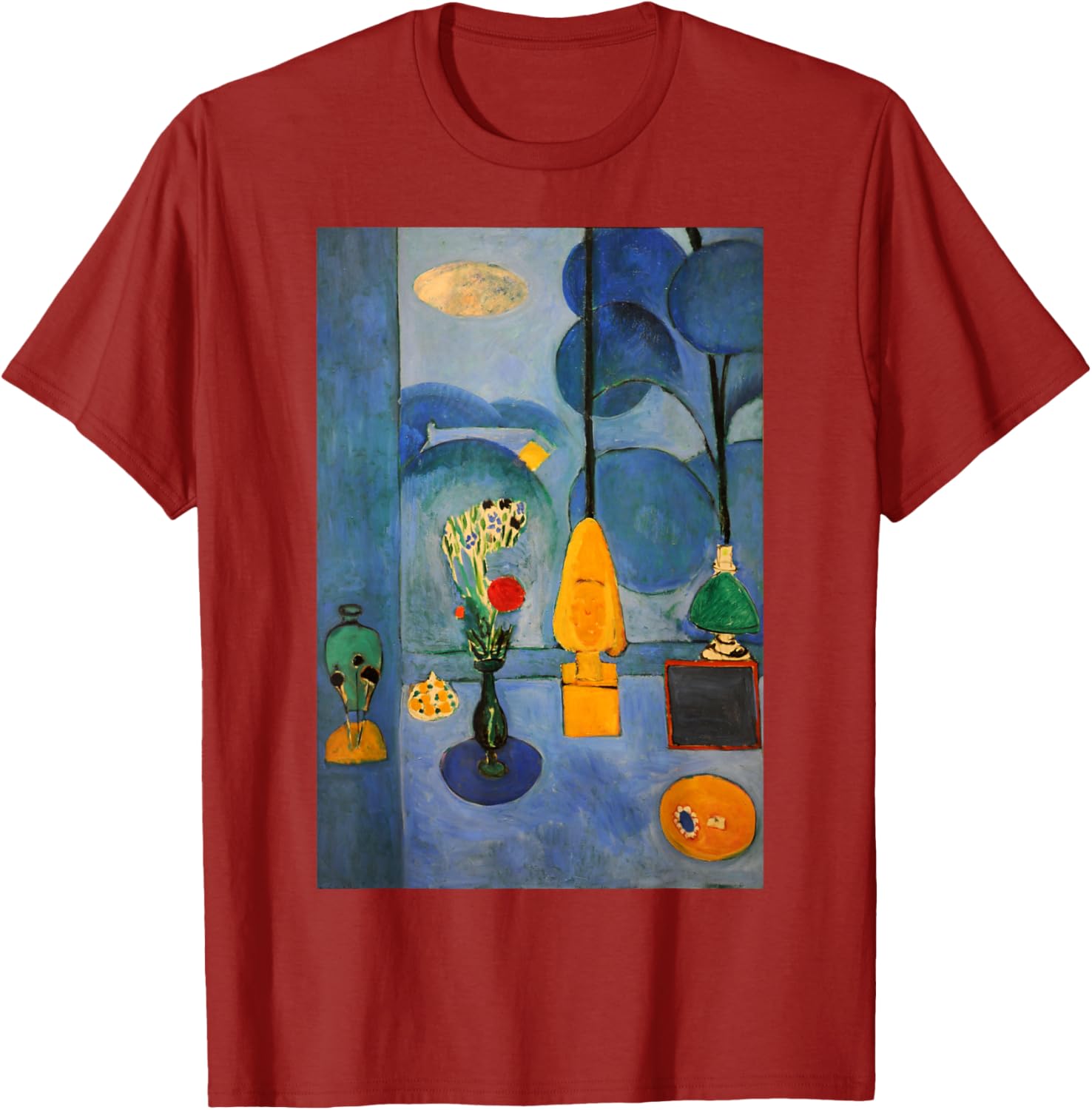 Matisse Blue Window T-Shirt – Stylish Art-Inspired Clothing for All - 16