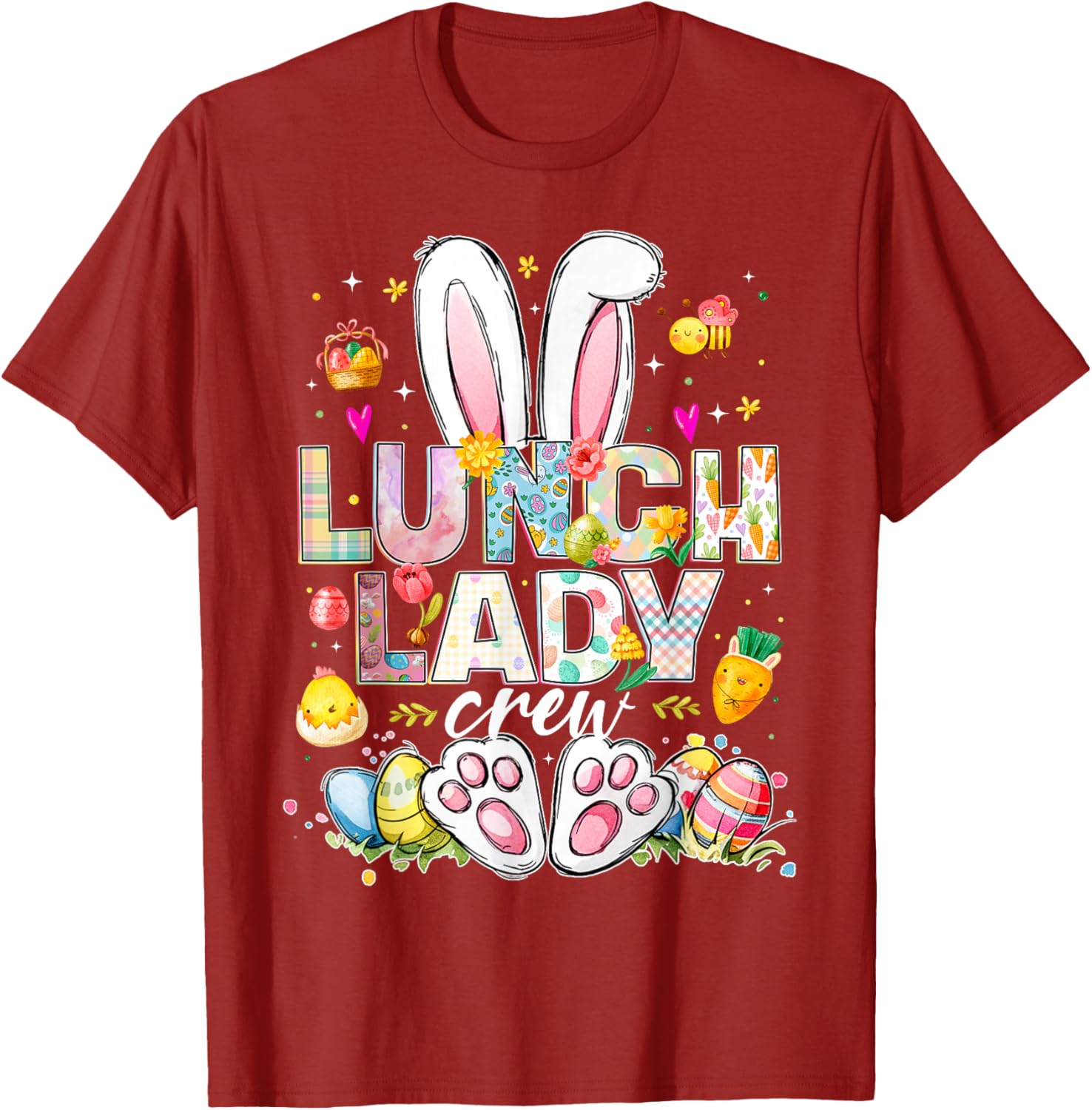 Funny Bunny Lunch Lady Easter T-Shirt for Cafeteria Workers - 2